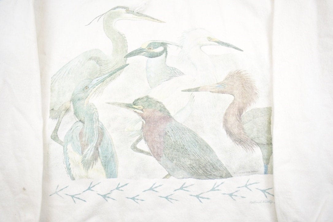 Vintage 1990s Bird Theme Mockneck Men's Medium - Image 3