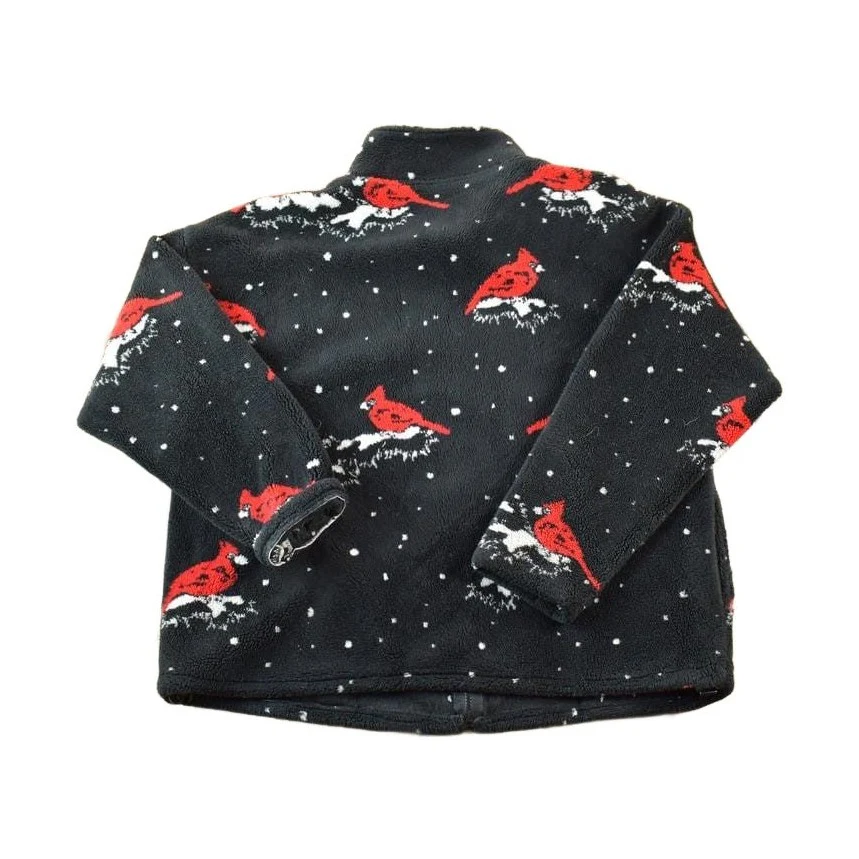 Vintage 1990s Black Mountain Cardinal AOP Fleece Sweater Men's XL - Image 2