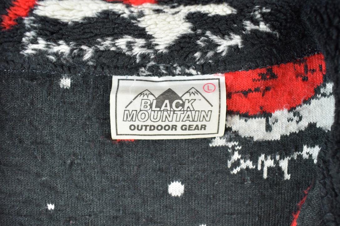 Vintage 1990s Black Mountain Cardinal AOP Fleece Sweater Men's XL - Image 3