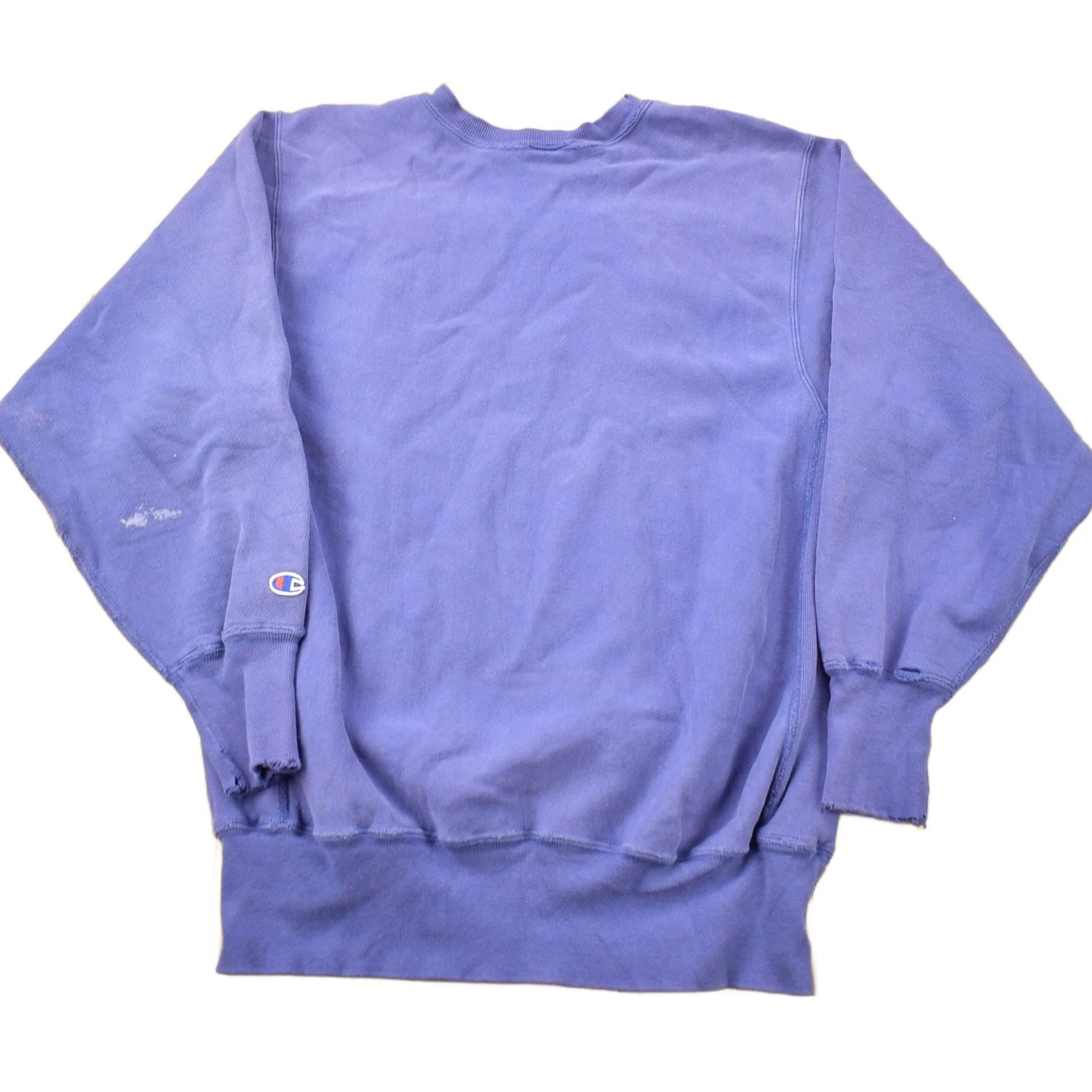 Vintage 1990s Blank Blue Champion Reverse Weave Crewneck Men's XL - Image 2