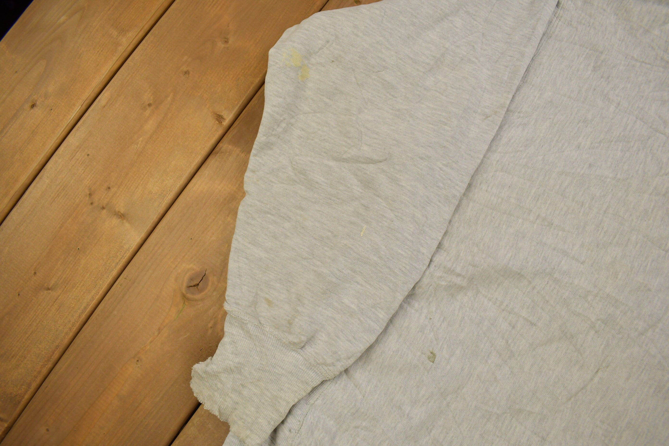 Vintage 1990s Blank Grey Champion Reverse Weave Crewneck Men's XL - Image 5