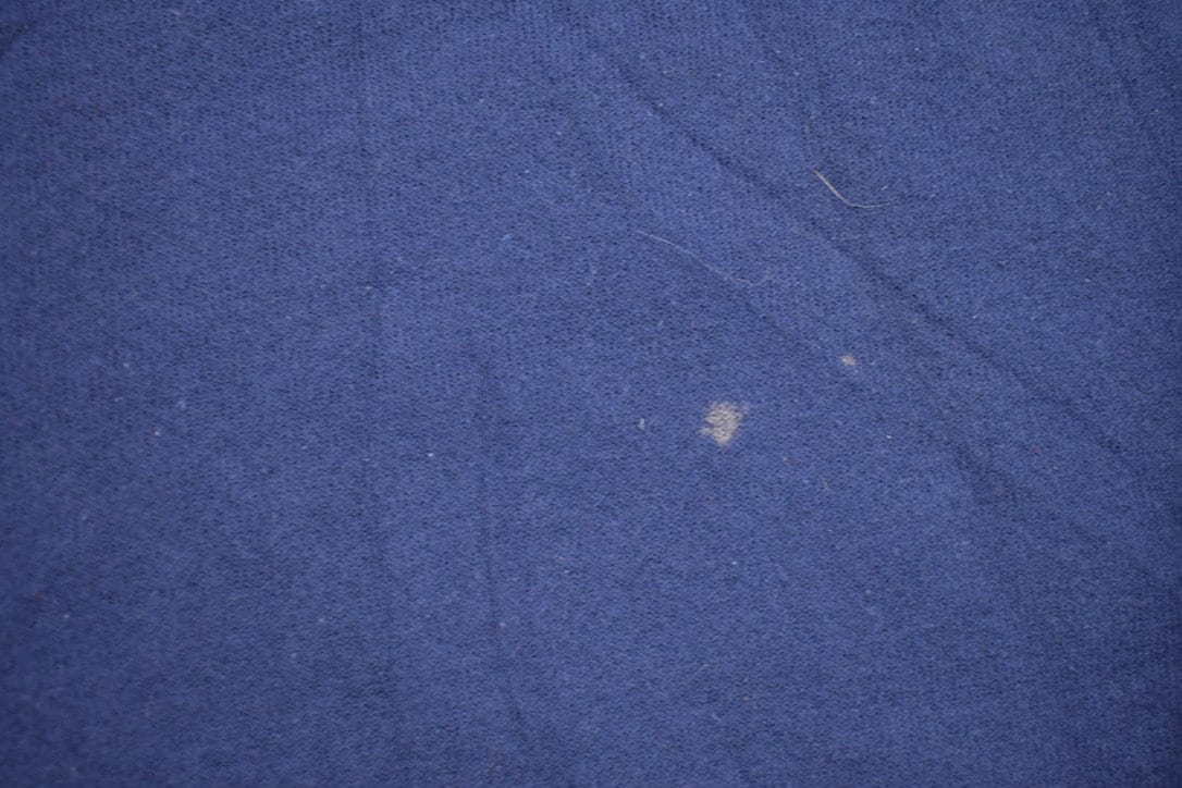 Vintage 1990s Blank Navy Blue Crewneck Sweatshirt Men's 2XL - Image 4