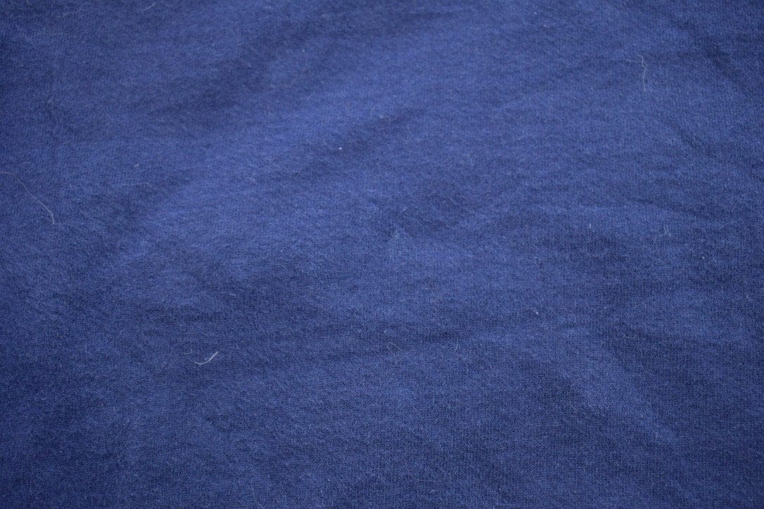 Vintage 1990s Blank Navy Blue Crewneck Sweatshirt Men's XL - Image 5