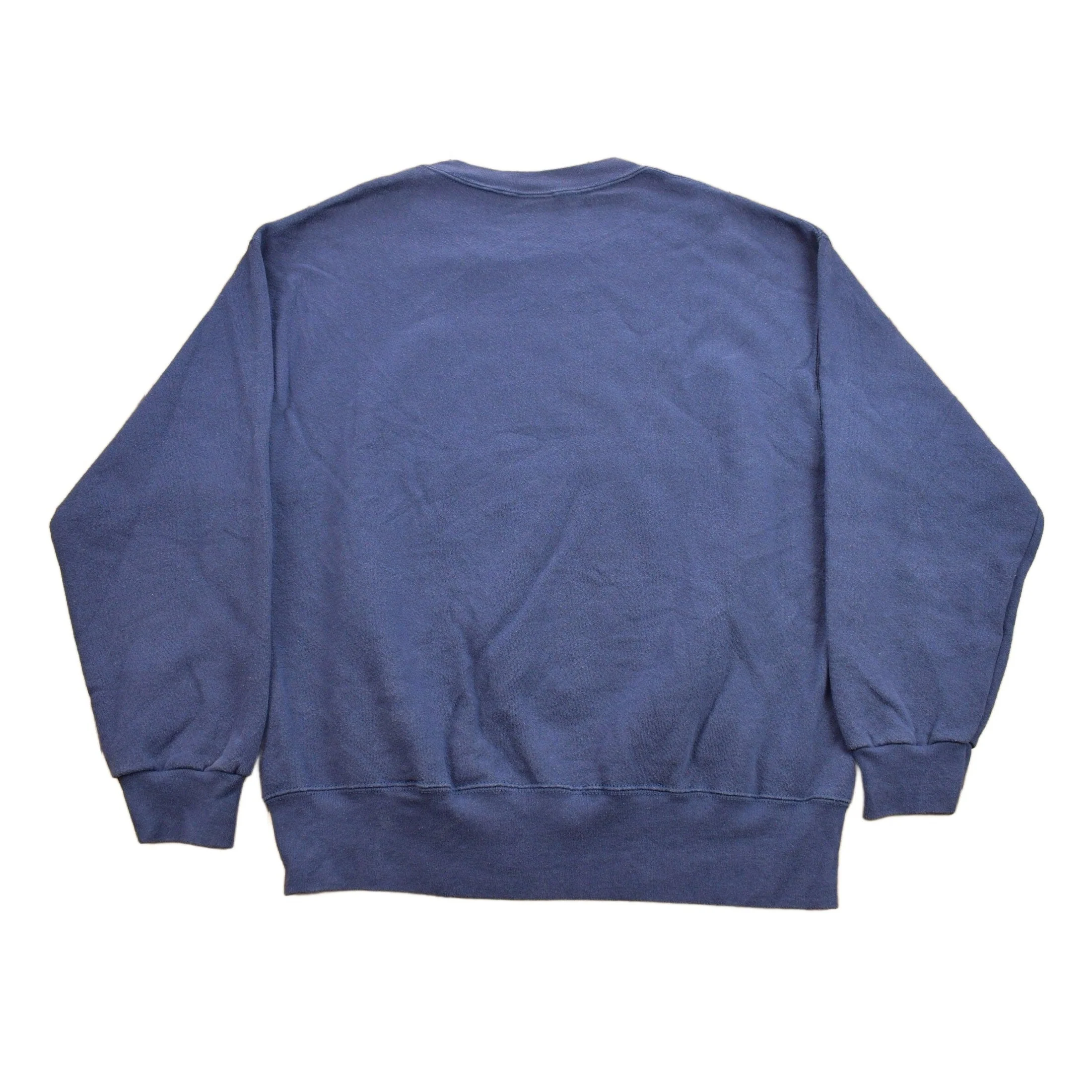 Vintage 1990s Blank Simple Sportswear Crewneck Sweatshirt Men's Medium - Image 2