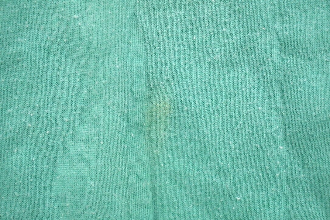 Vintage 1990s Blank Turquoise Crewneck Sweatshirt Men's Small - Image 3