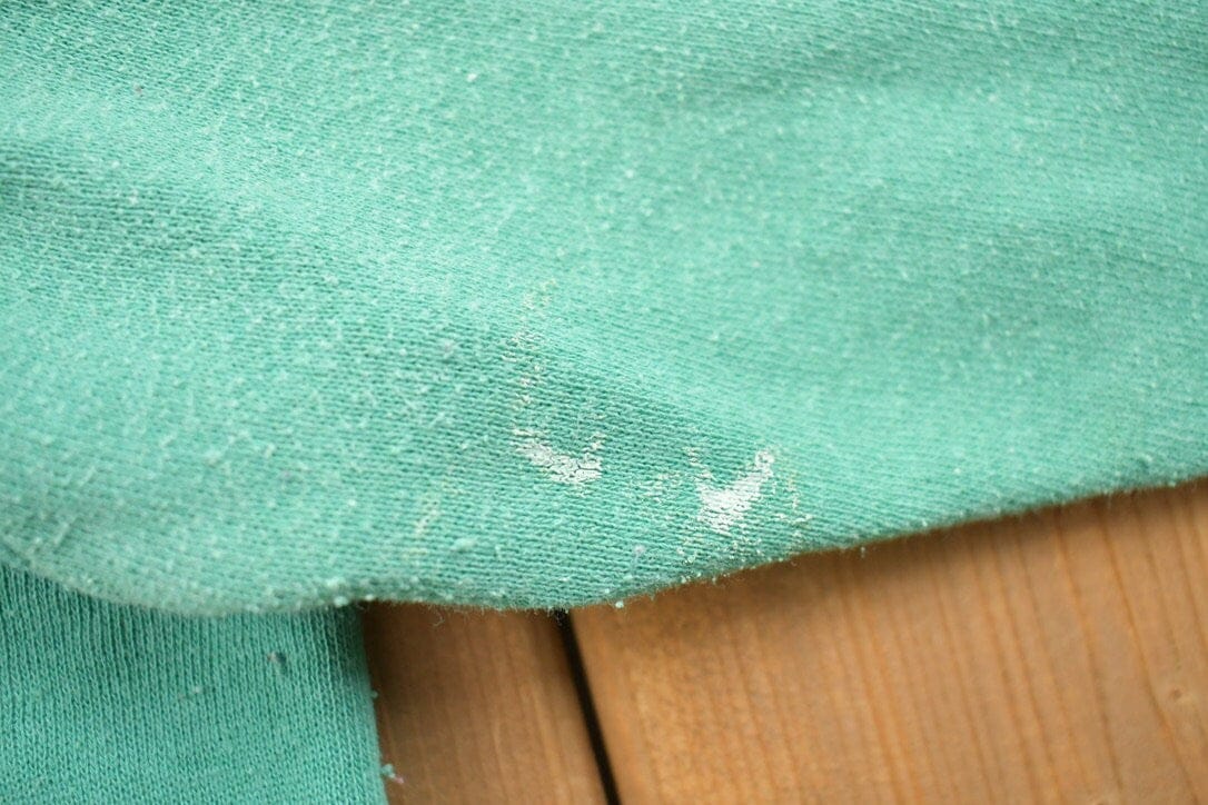 Vintage 1990s Blank Turquoise Crewneck Sweatshirt Men's Small - Image 5