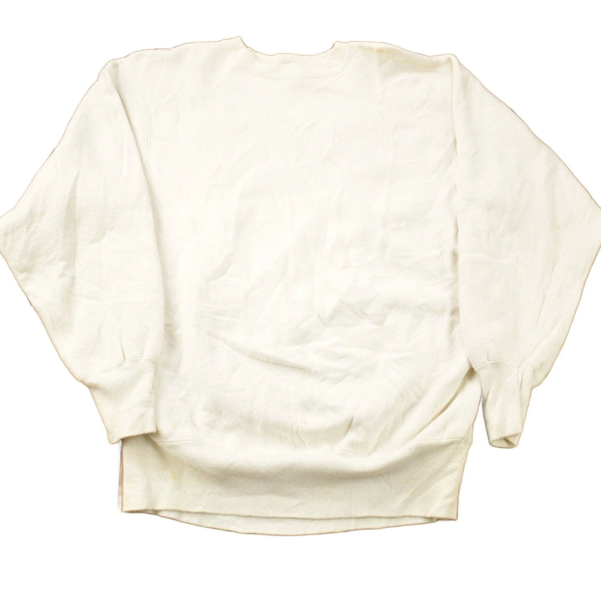Vintage 1990s Blank White Champion Reverse Weave Crewneck Men's Large