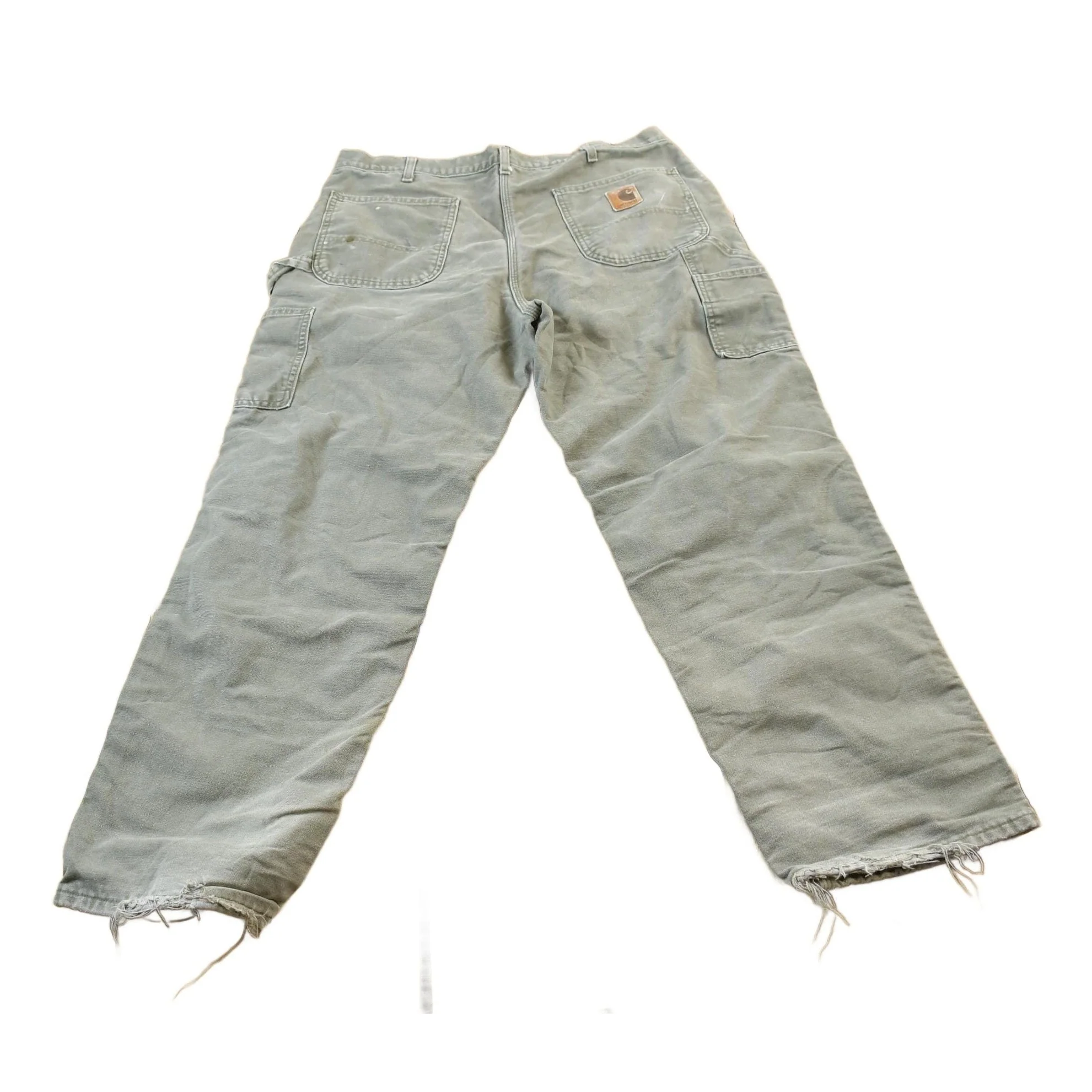 Vintage 1990s Blanket Lined Carhartt Carpenter Pants Men's 28 x 30 - Image 2
