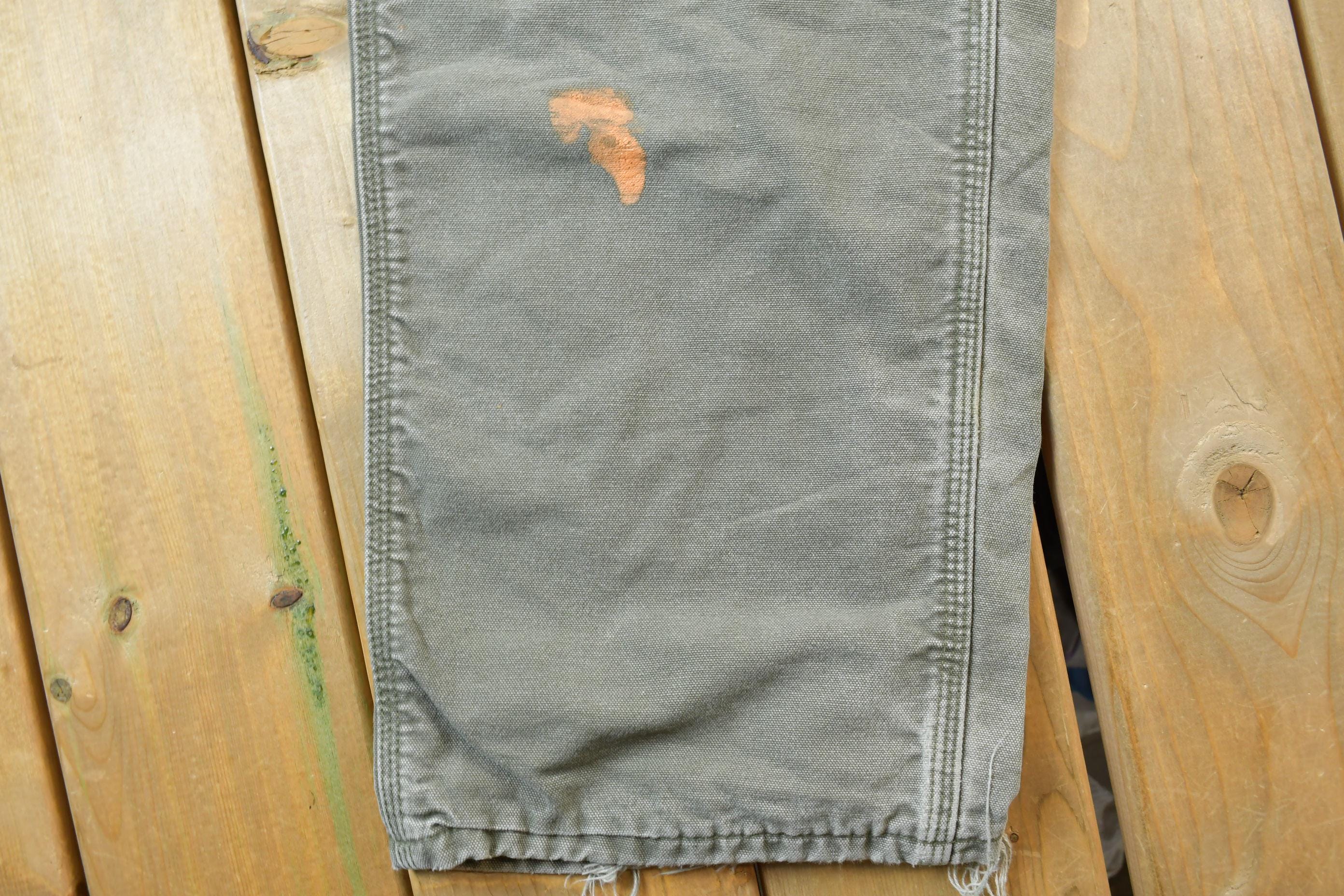 Vintage 1990s Blanket Lined Carhartt Carpenter Pants Men's 28 x 30 - Image 8