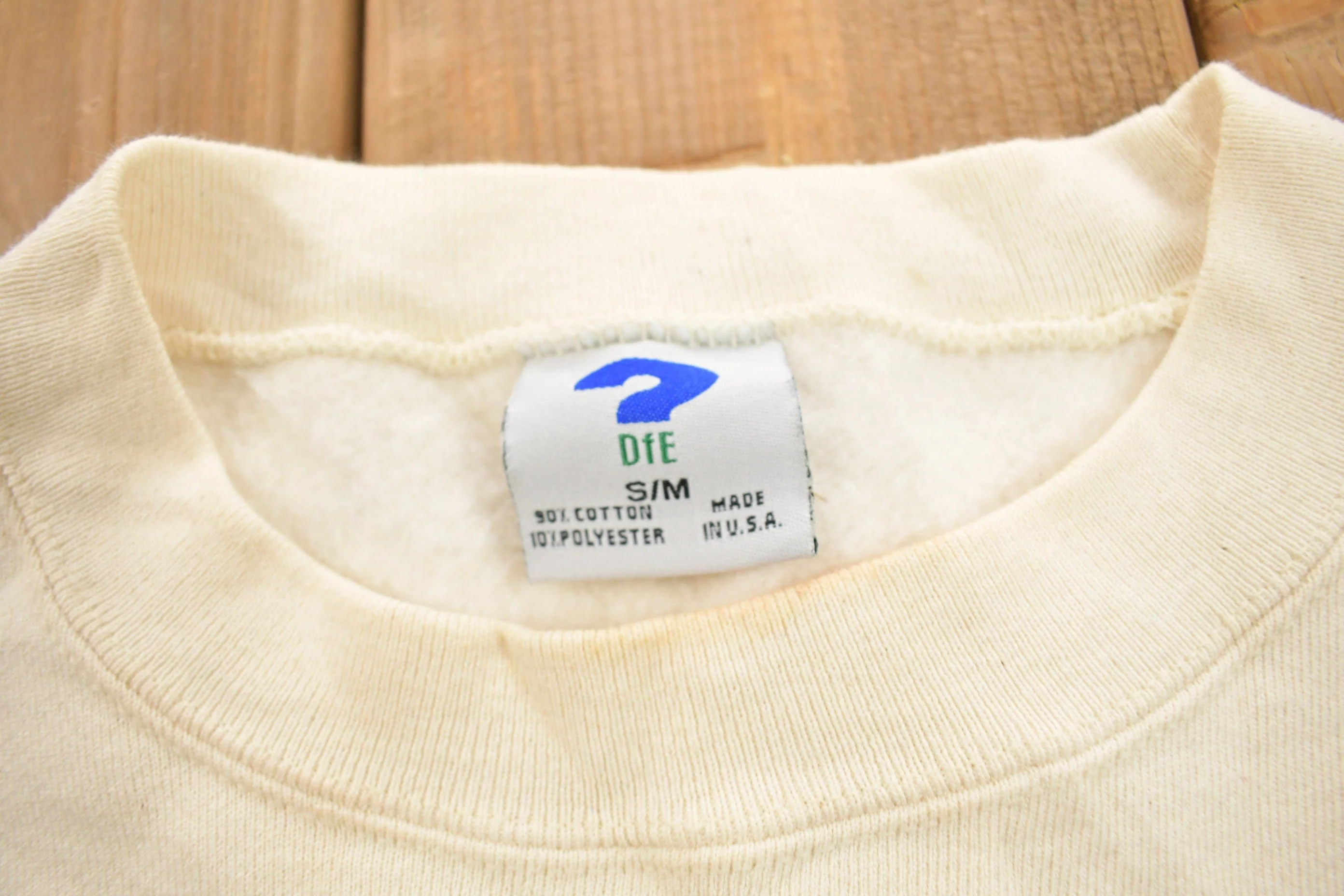 Vintage 1990s Blossoming World Die Graphic Crewneck Sweatshirt Men's Small - Image 5
