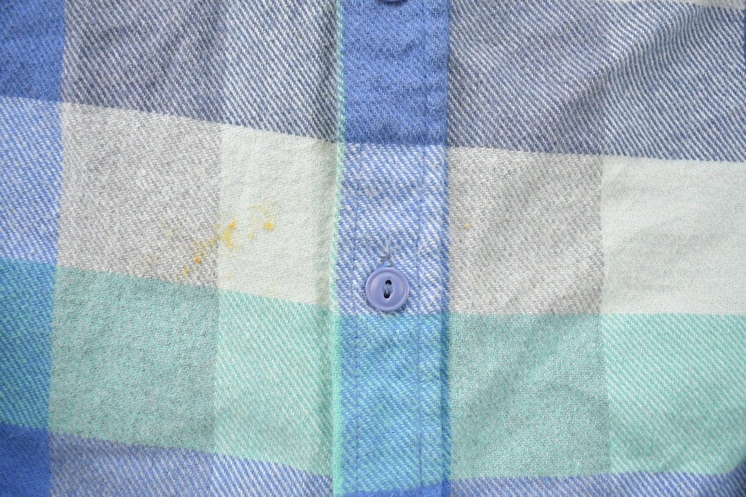 Vintage 1990s Blue Flannel Plaid Button Up Western Shirt Men's Large - Image 3
