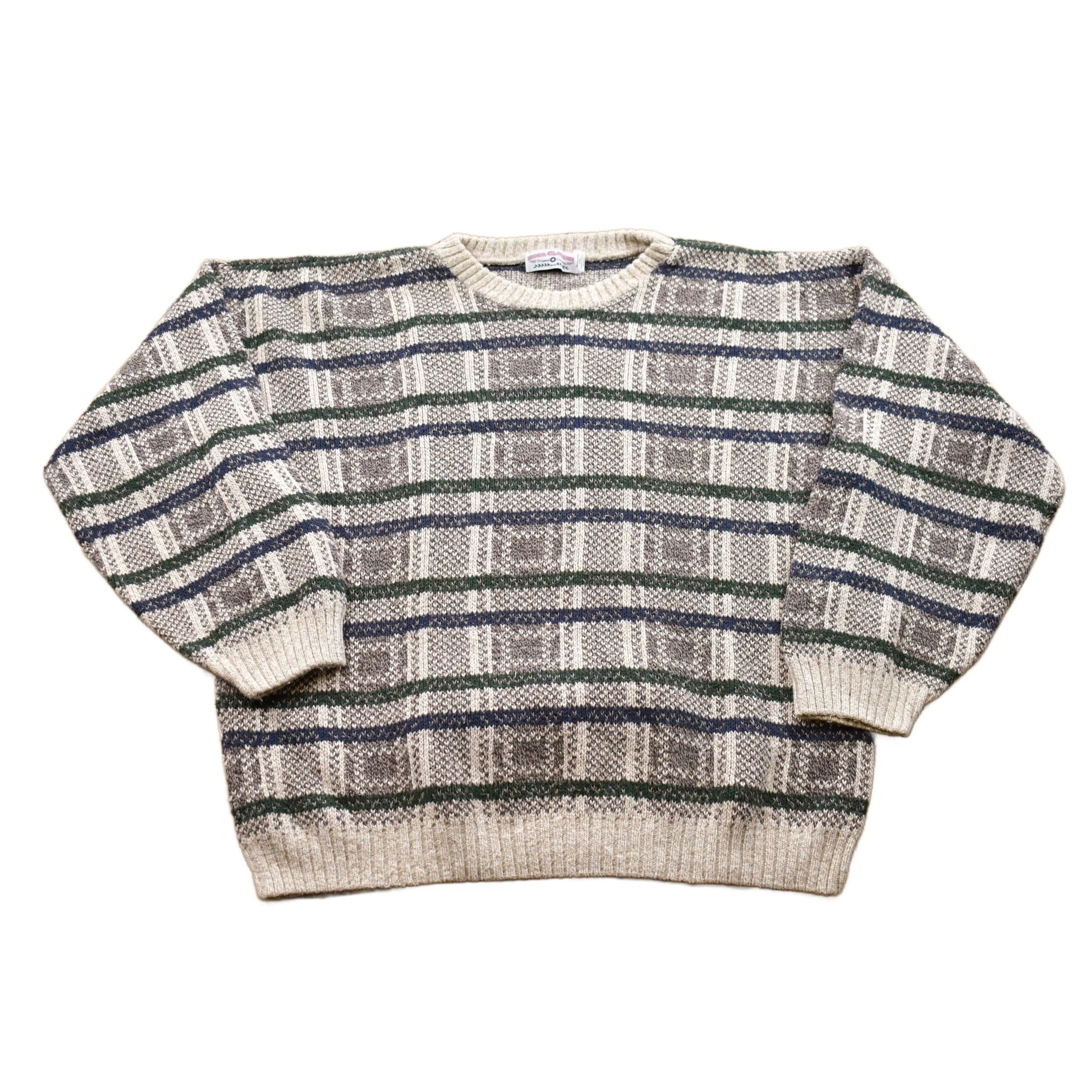 Vintage 1990s Boca Classics Knitted Crewneck Sweater Men's XL