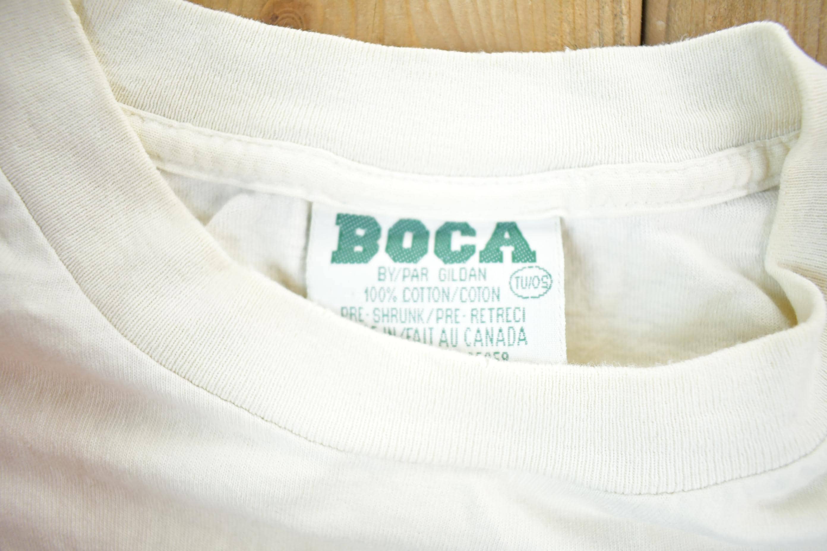 Vintage 1990s Boca River Fish Theme Graphic T-Shirt Men's XL - Image 3