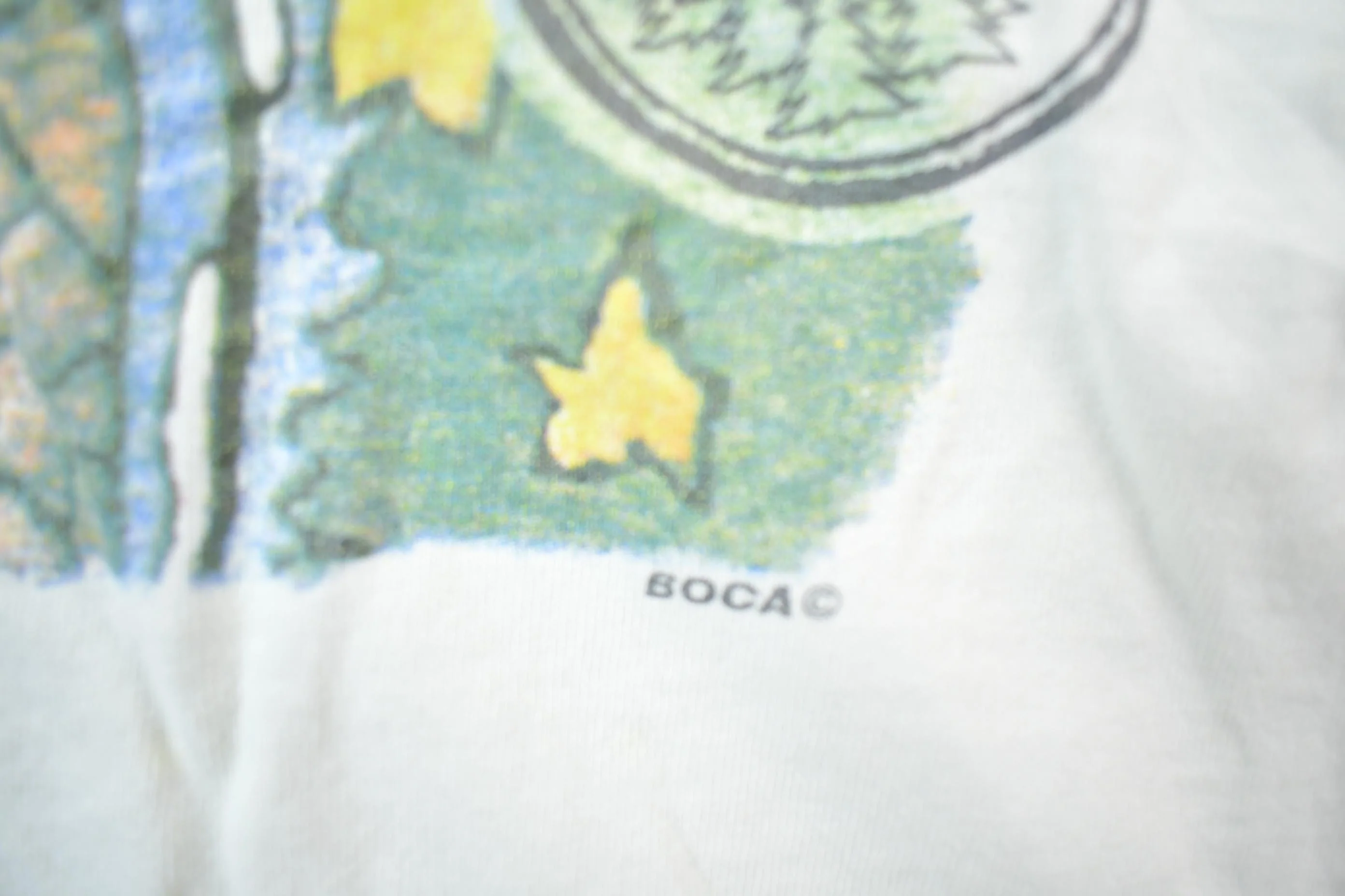 Vintage 1990s Boca River Fish Theme Graphic T-Shirt Men's XL - Image 5