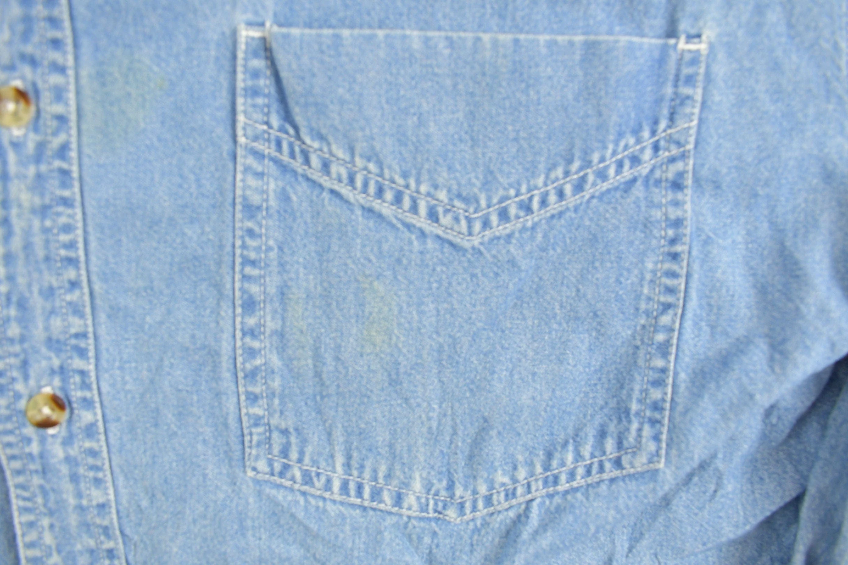 Vintage 1990s Bogari Denim Button Up Shirt Men's Large - Image 4