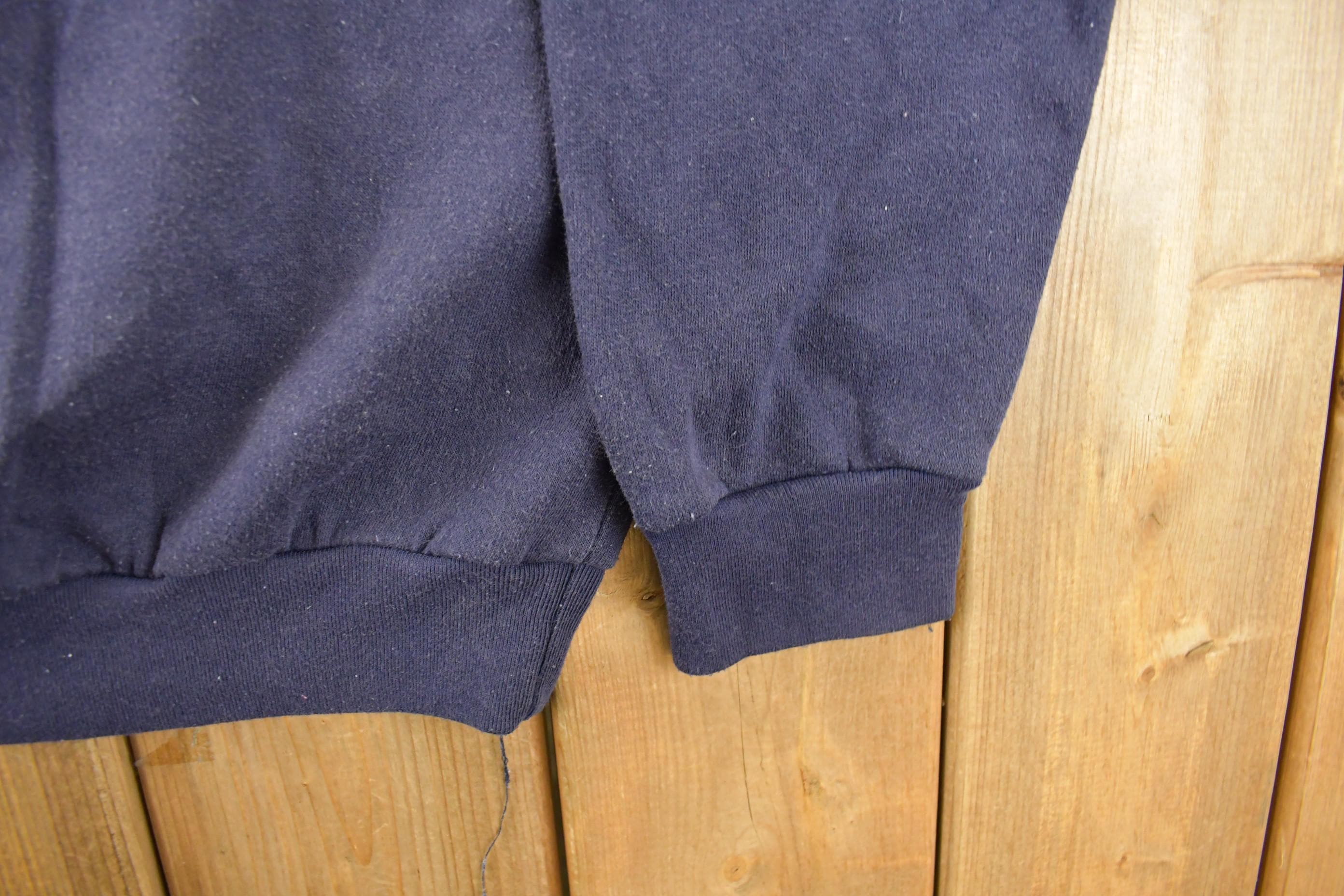 Vintage 1990s Bold Spirit Blank Crewneck Sweatshirt Men's Medium - Image 3