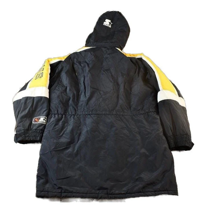 Vintage 1990s Boston Bruins NHL Starter Jacket Men's Large - Image 2