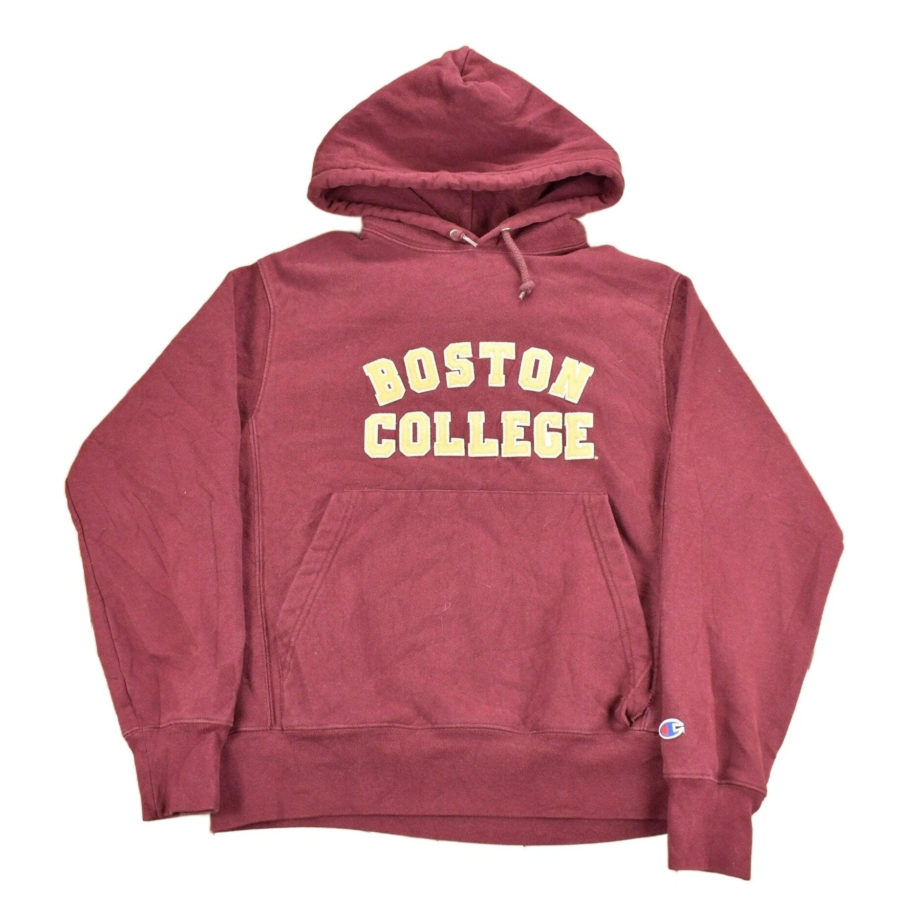 Vintage 1990s Boston College Champion Reverse Weave Collegiate Hoodie Men's S
