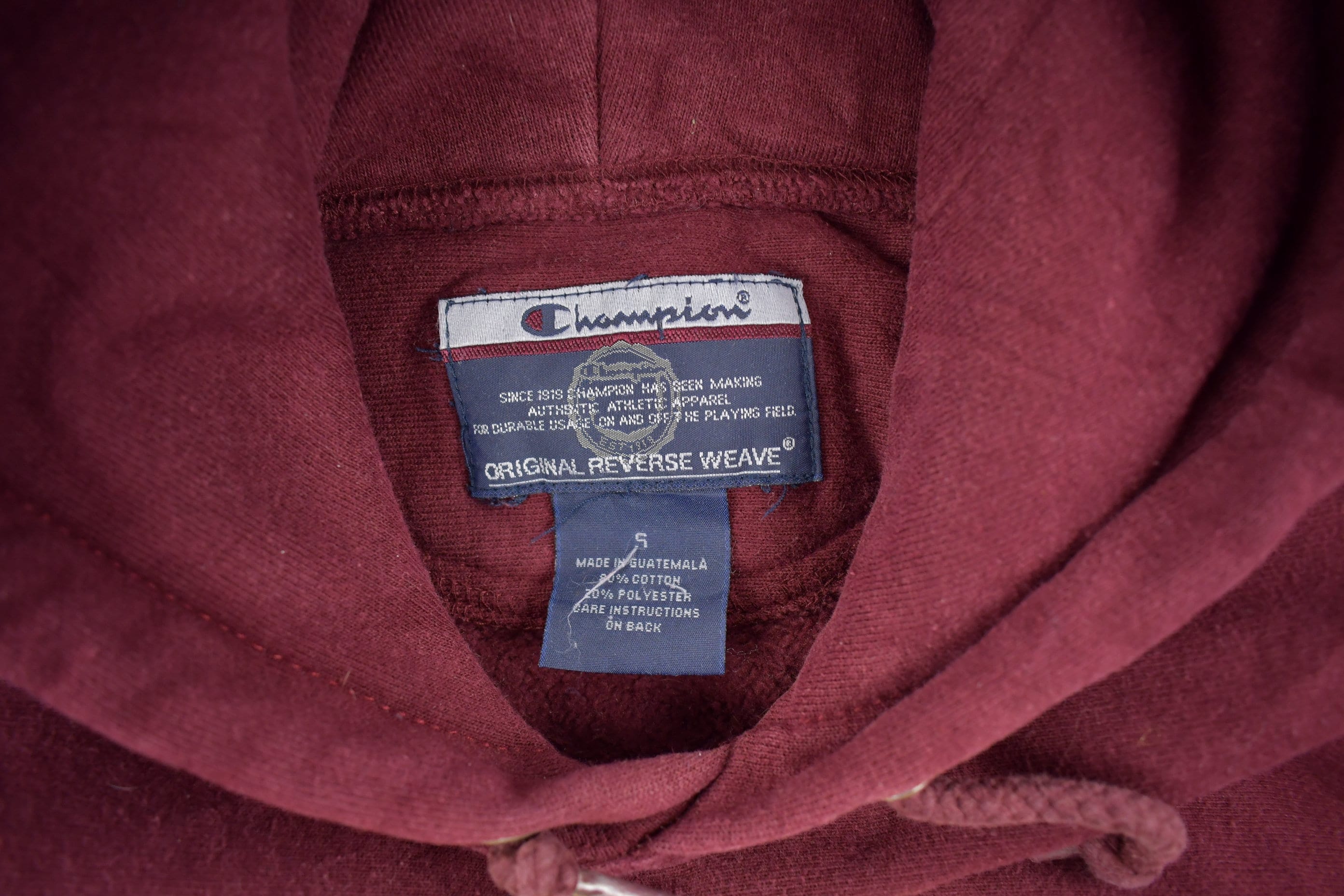 Vintage 1990s Boston College Champion Reverse Weave Collegiate Hoodie Men's S - Image 5