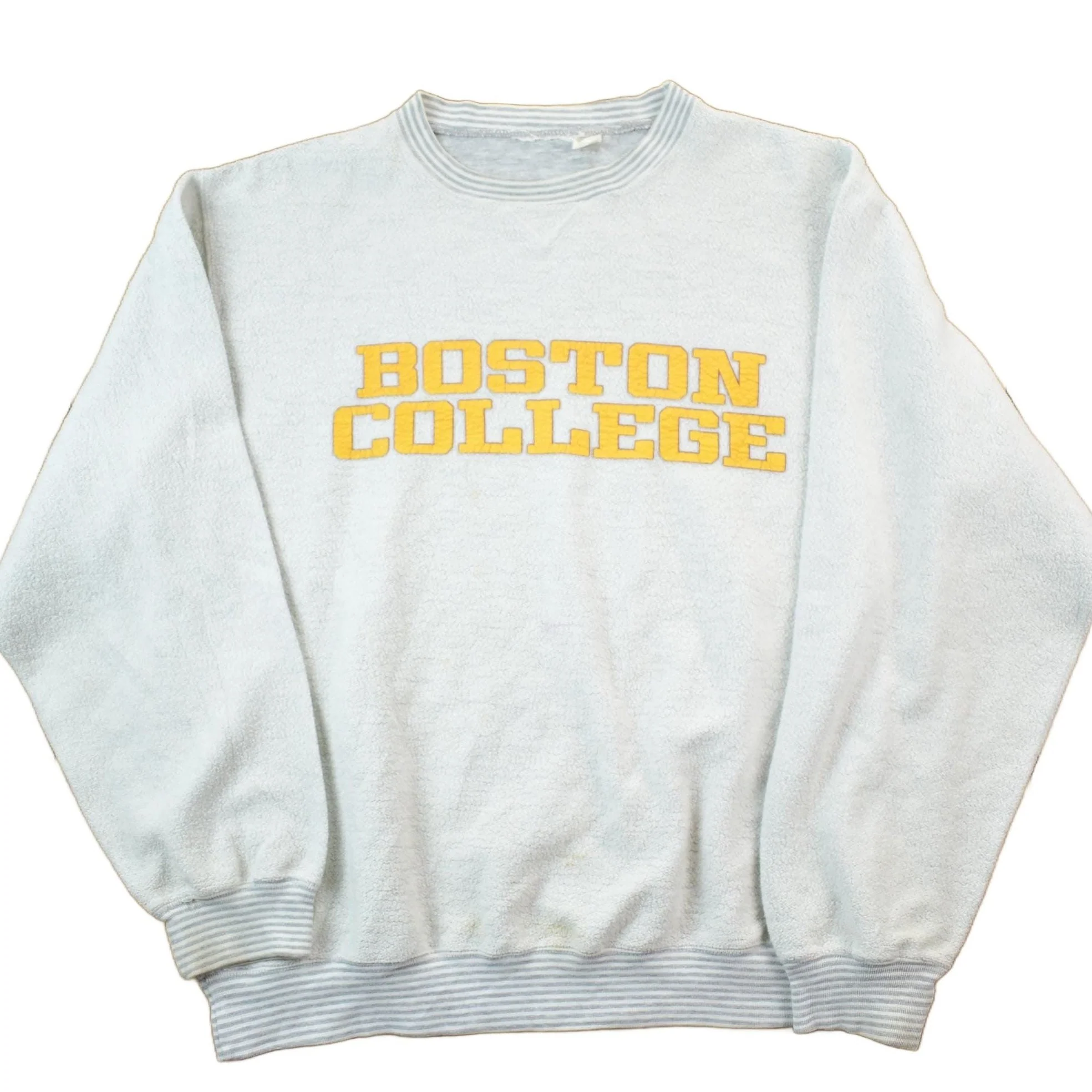 Vintage 1990s Boston College Collegiate Crewneck Sweatshirt Men's L