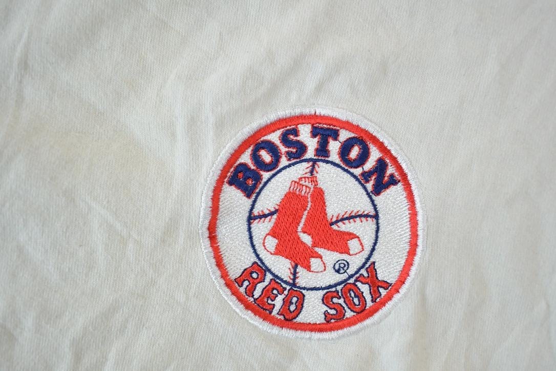 Vintage 1990s Boston red Sox MLB Baseball Logo Athletic Jersey Men's XL - Image 4