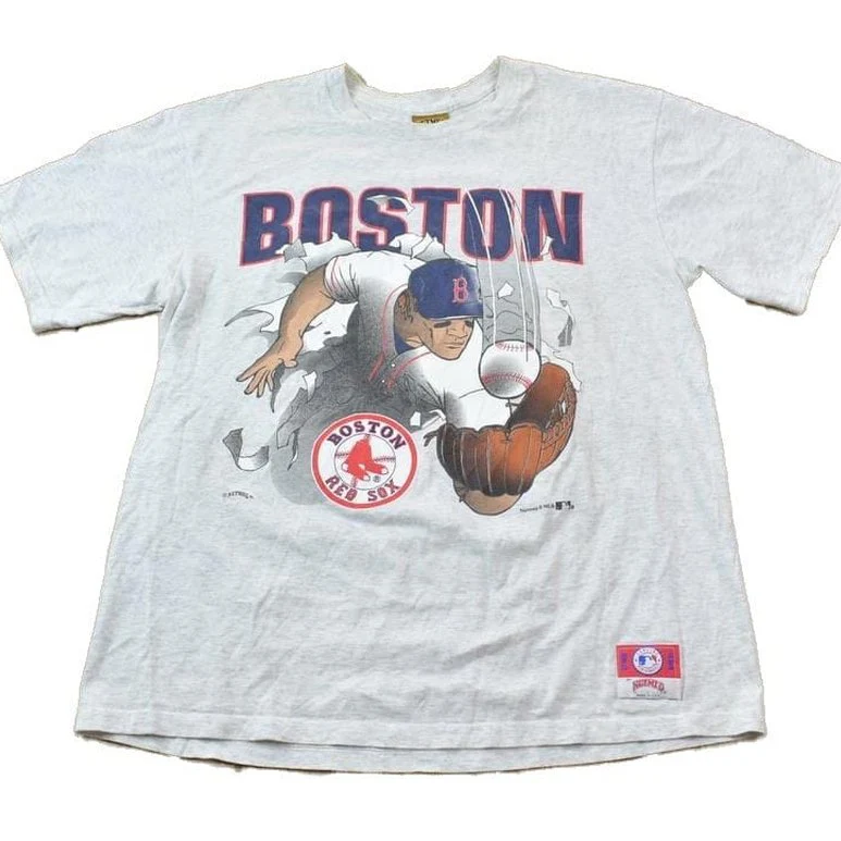 Vintage 1990s Boston Red Sox MLB Nutmeg T-Shirt Men's Large