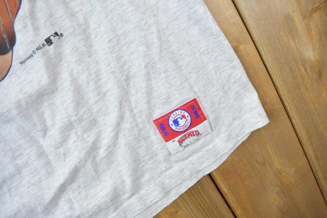 Vintage 1990s Boston Red Sox MLB Nutmeg T-Shirt Men's Large - Image 6
