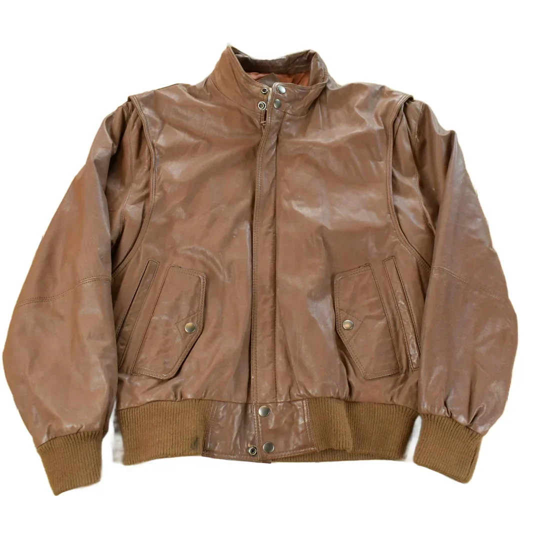 Vintage 1990s Boundary Waters Leather Jacket Men's Small