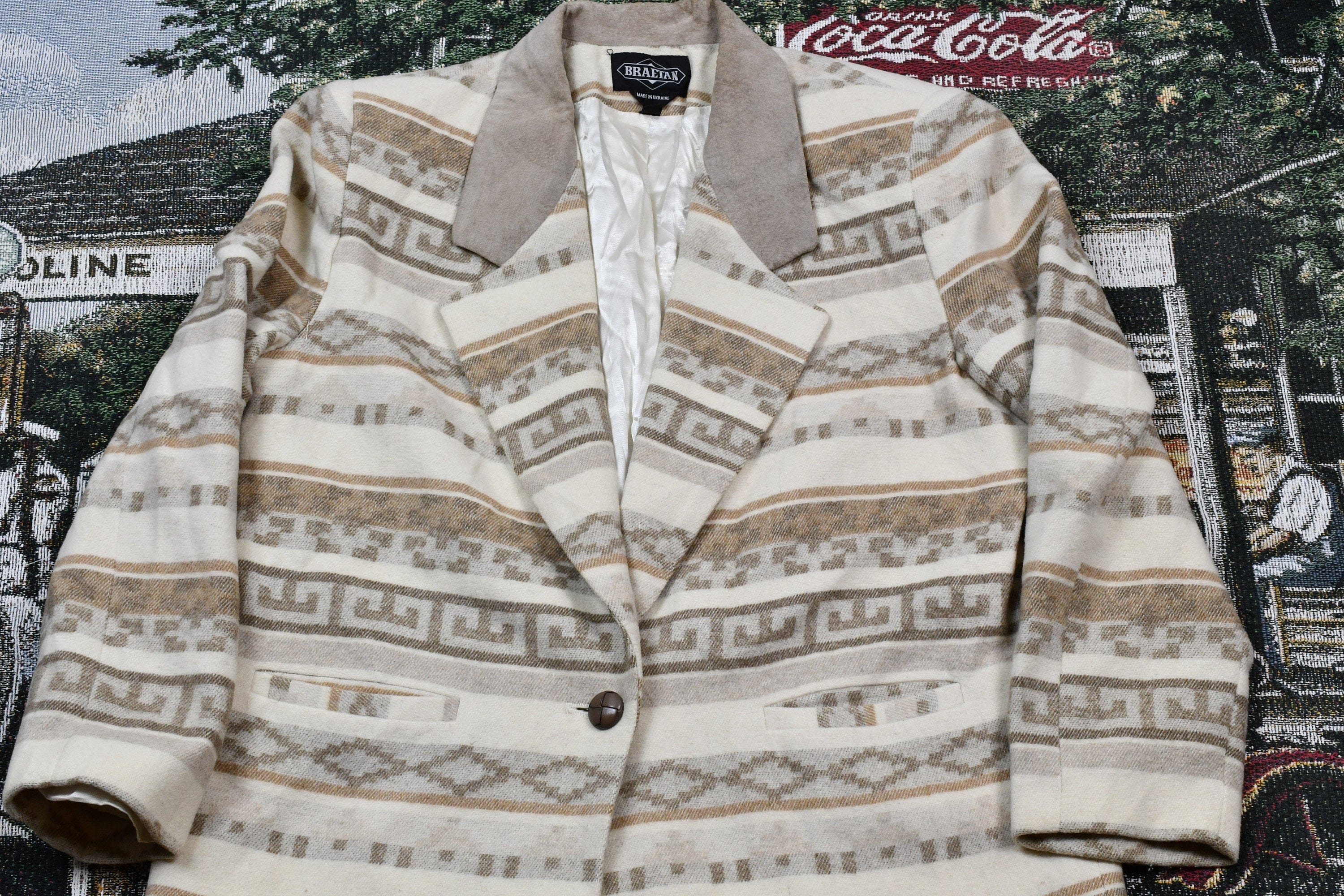 Vintage 1990s Braetan Blazer Jacket Men's Large - Image 3