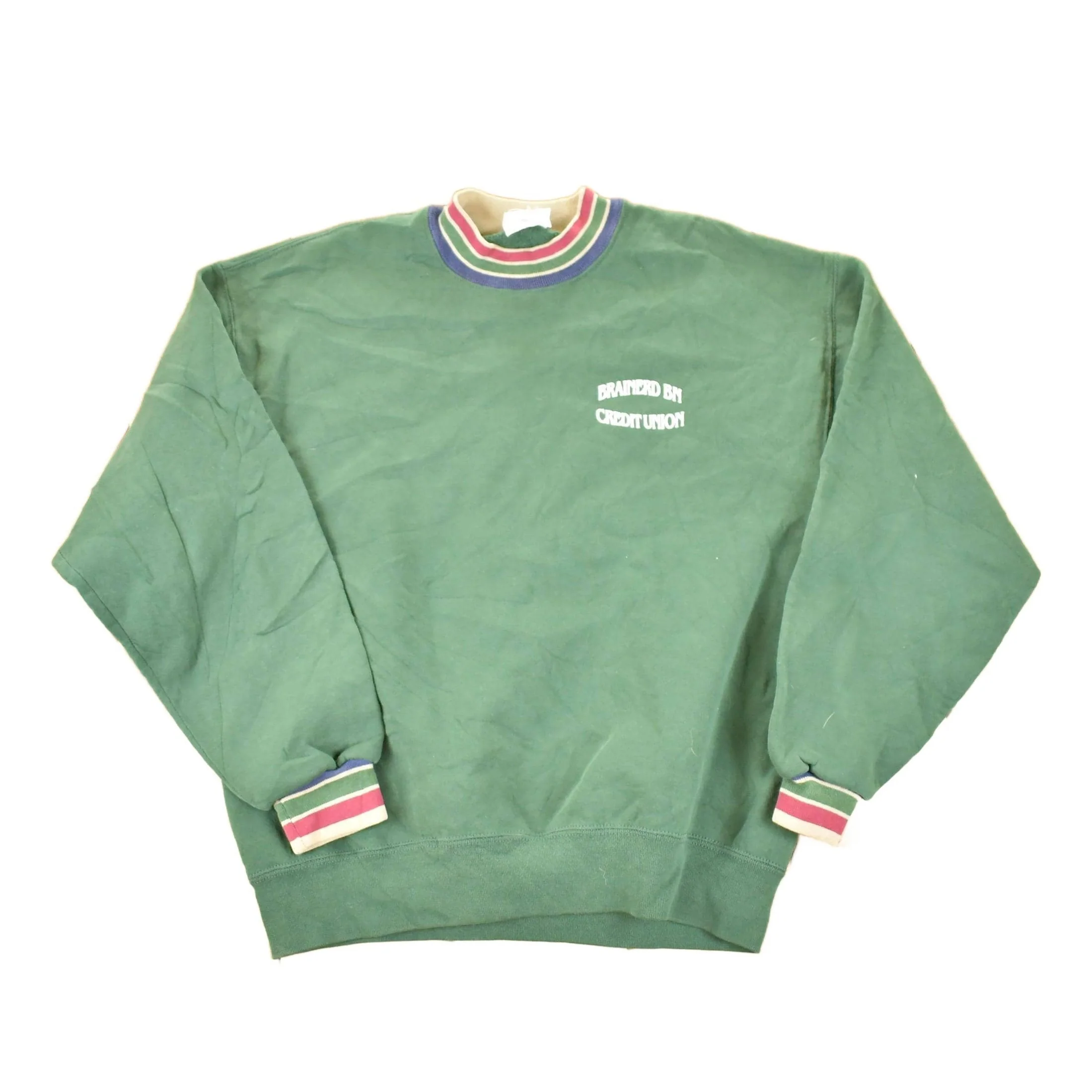 Vintage 1990s Brainerd BN Credit Union Crewneck Sweatshirt Men's M