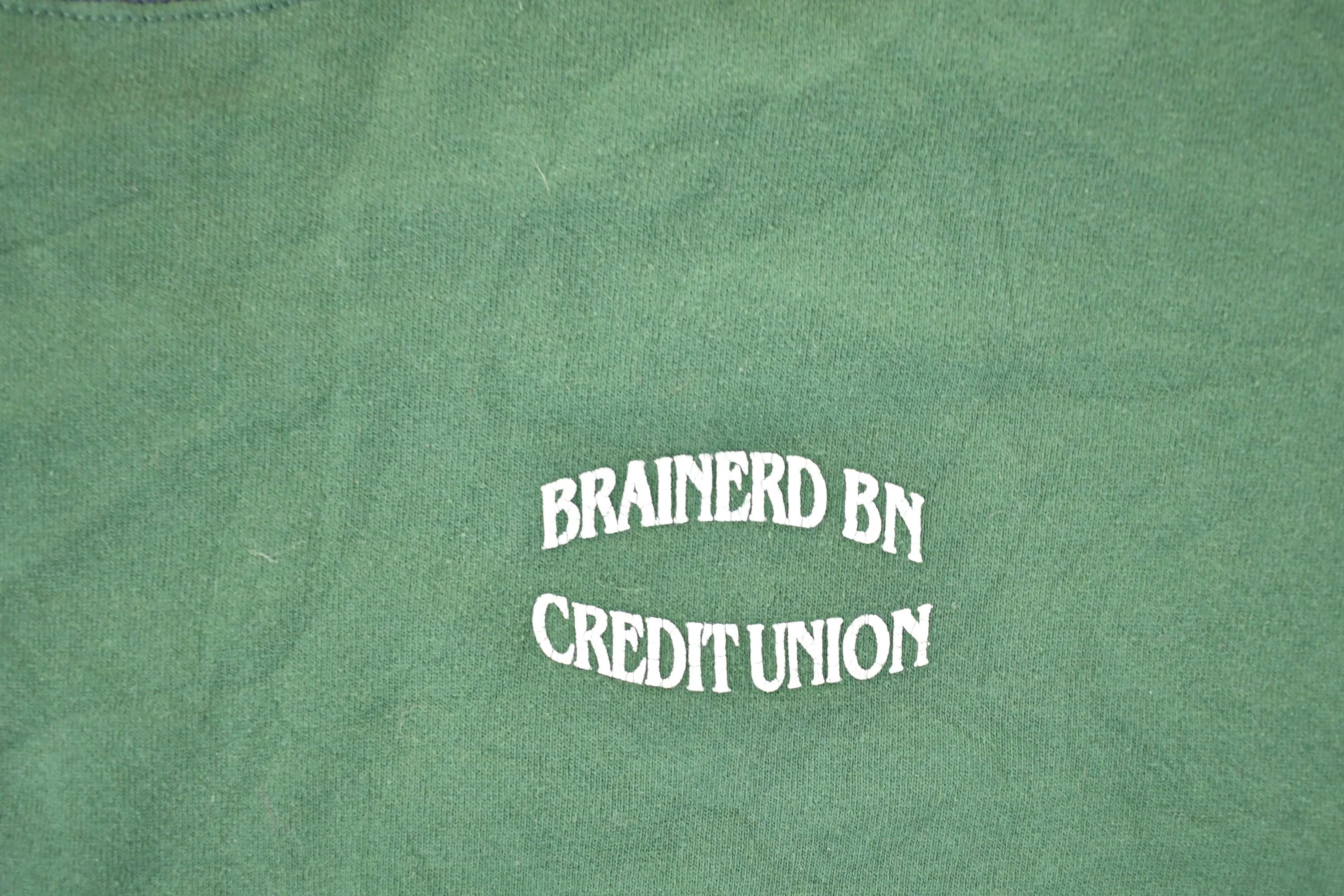 Vintage 1990s Brainerd BN Credit Union Crewneck Sweatshirt Men's M - Image 3