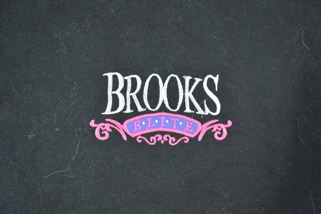 Vintage 1990s Brooks Elite Crewneck Sweatshirt Men's Medium - Image 4