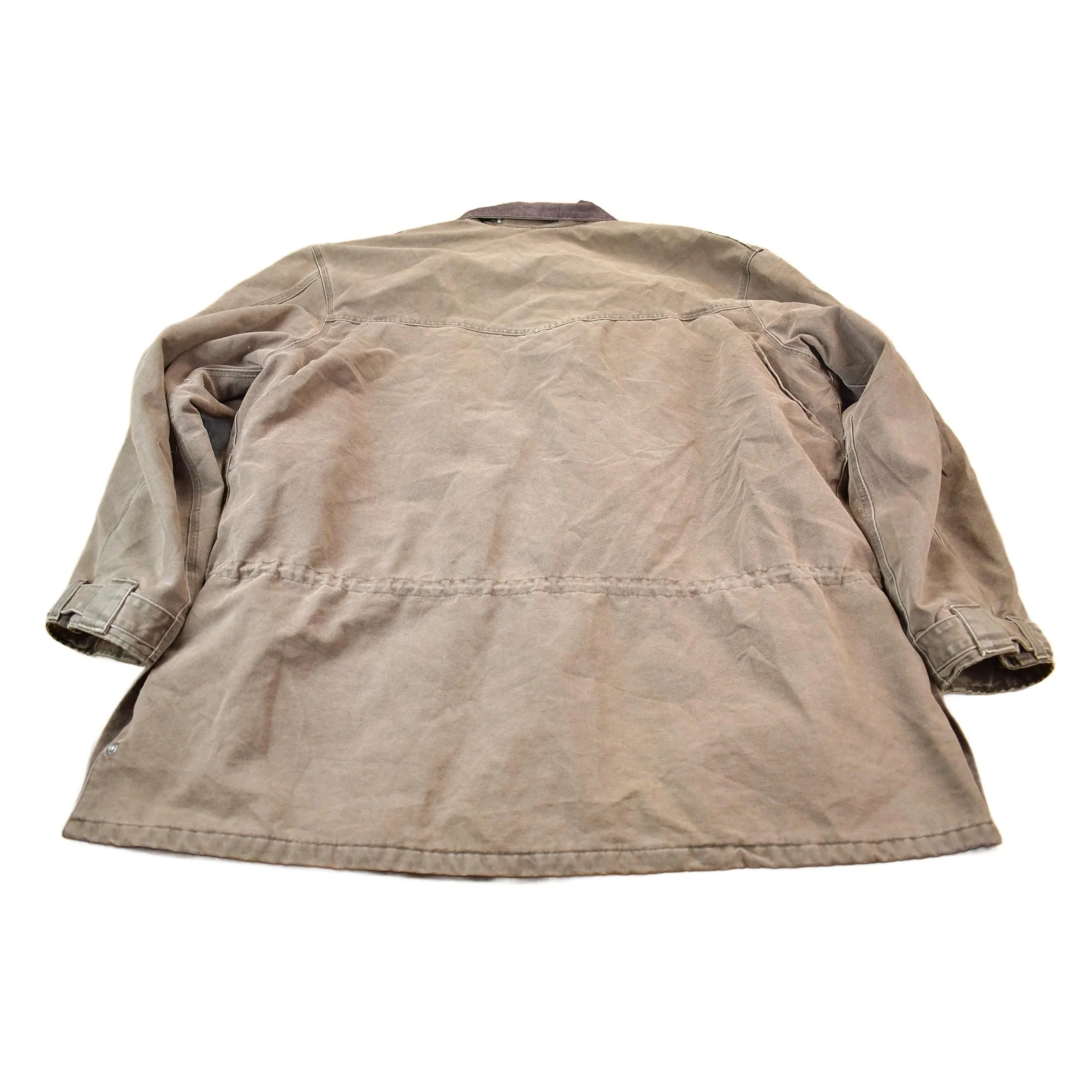 Vintage 1990s Brown Carhartt Field Coat Men's 4XL - Image 2