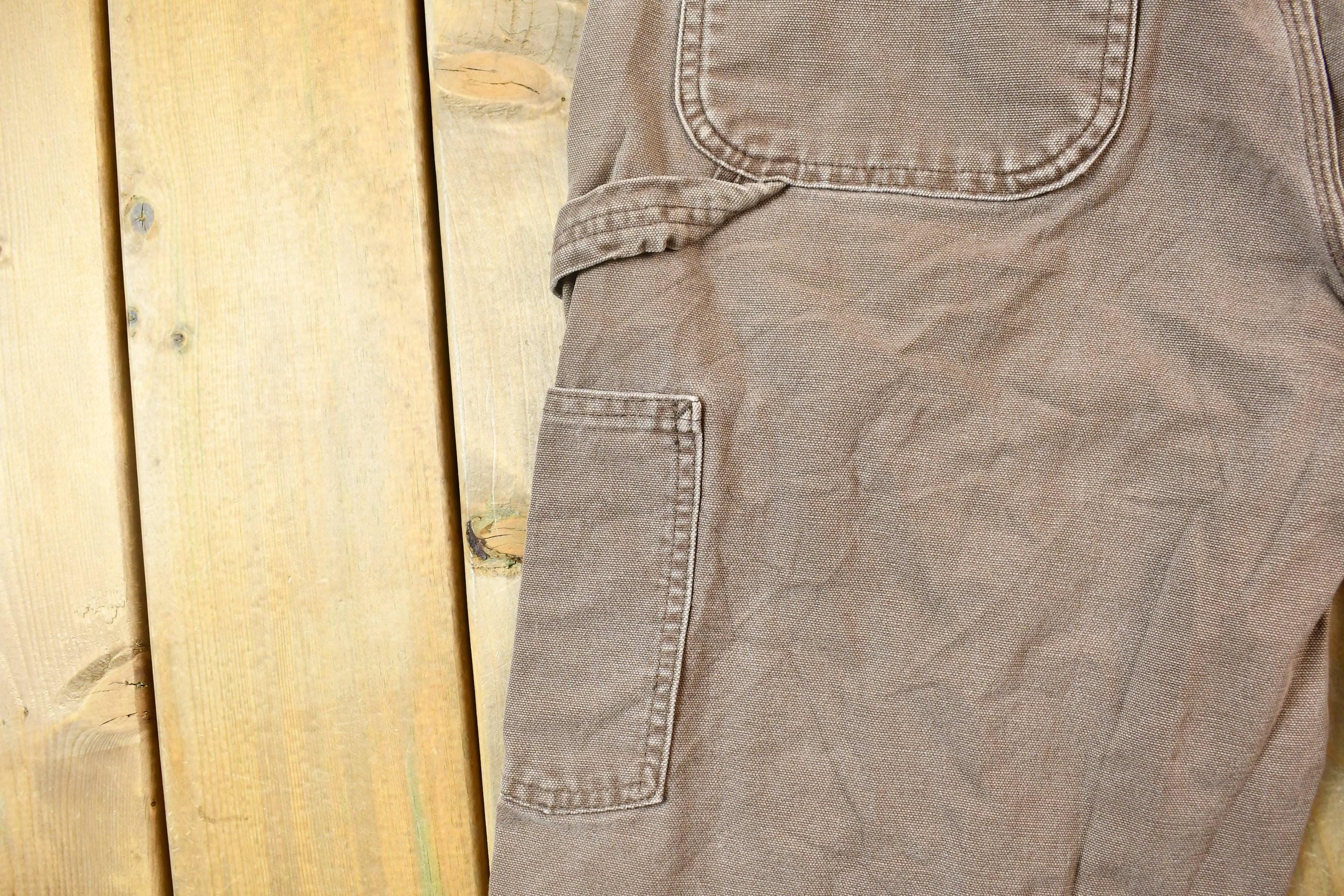 Vintage 1990s Brown Carhartt Work Pants Men's 32 x 28 - Image 4
