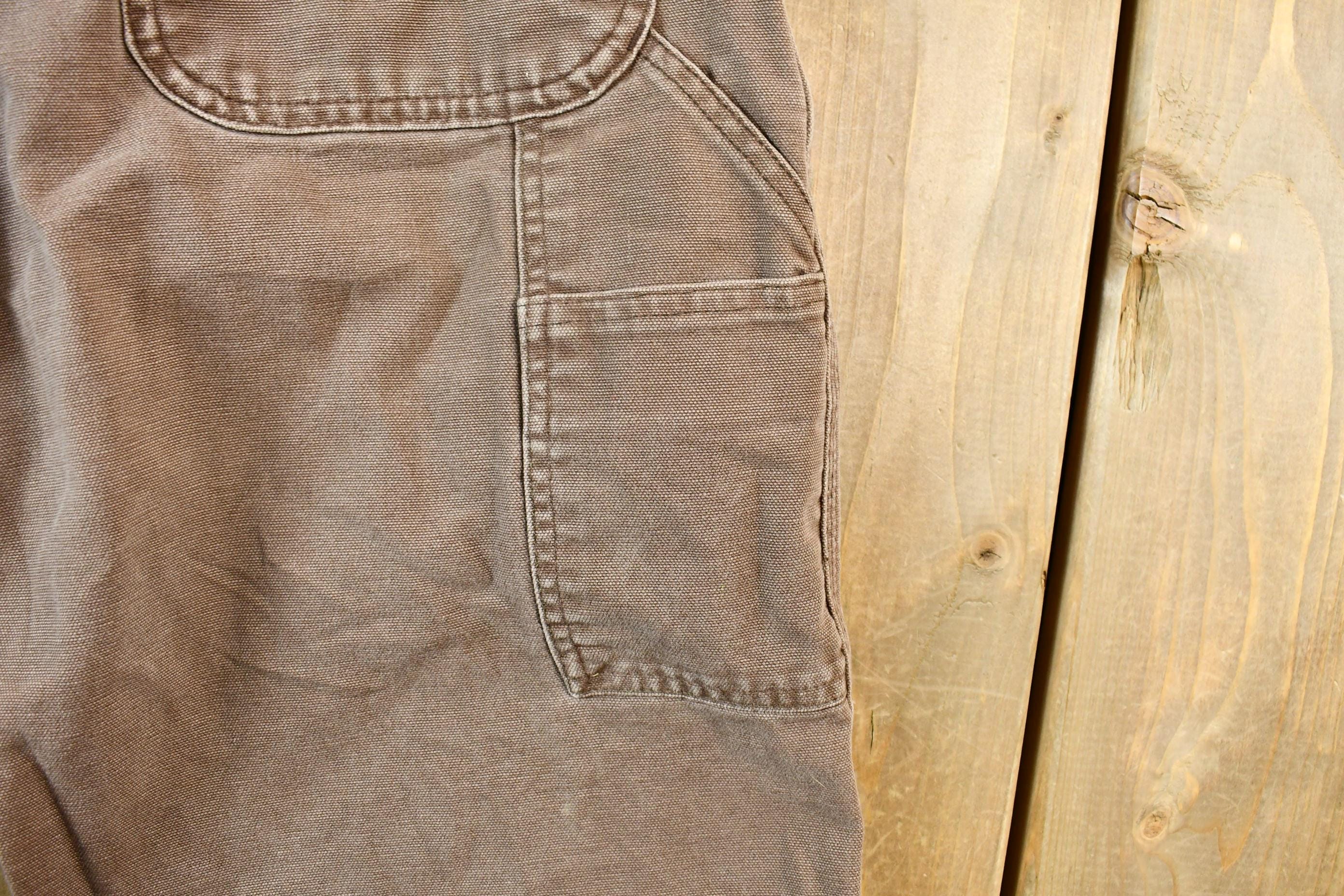 Vintage 1990s Brown Carhartt Work Pants Men's 32 x 28 - Image 5