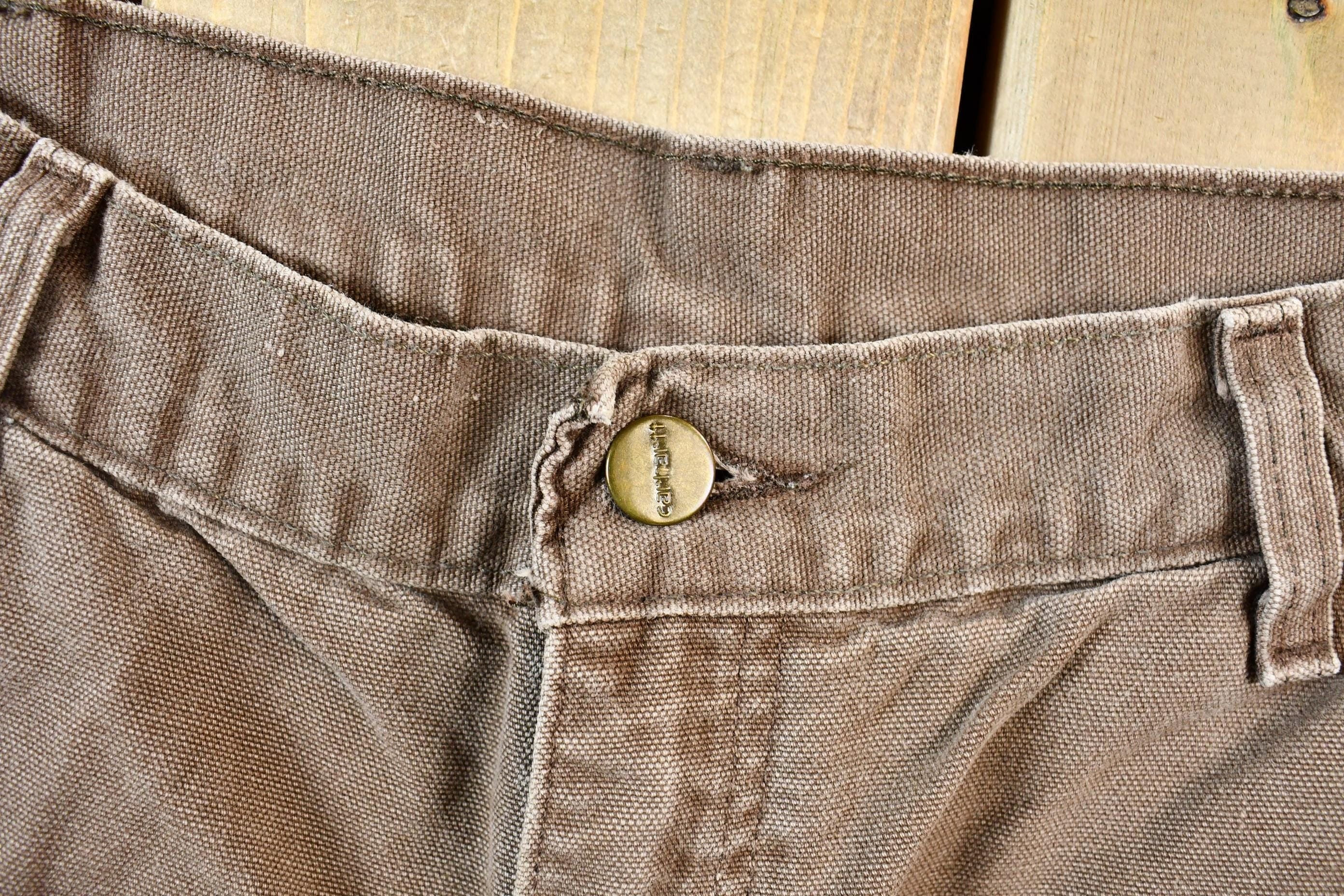 Vintage 1990s Brown Carhartt Work Pants Men's 32 x 28 - Image 7