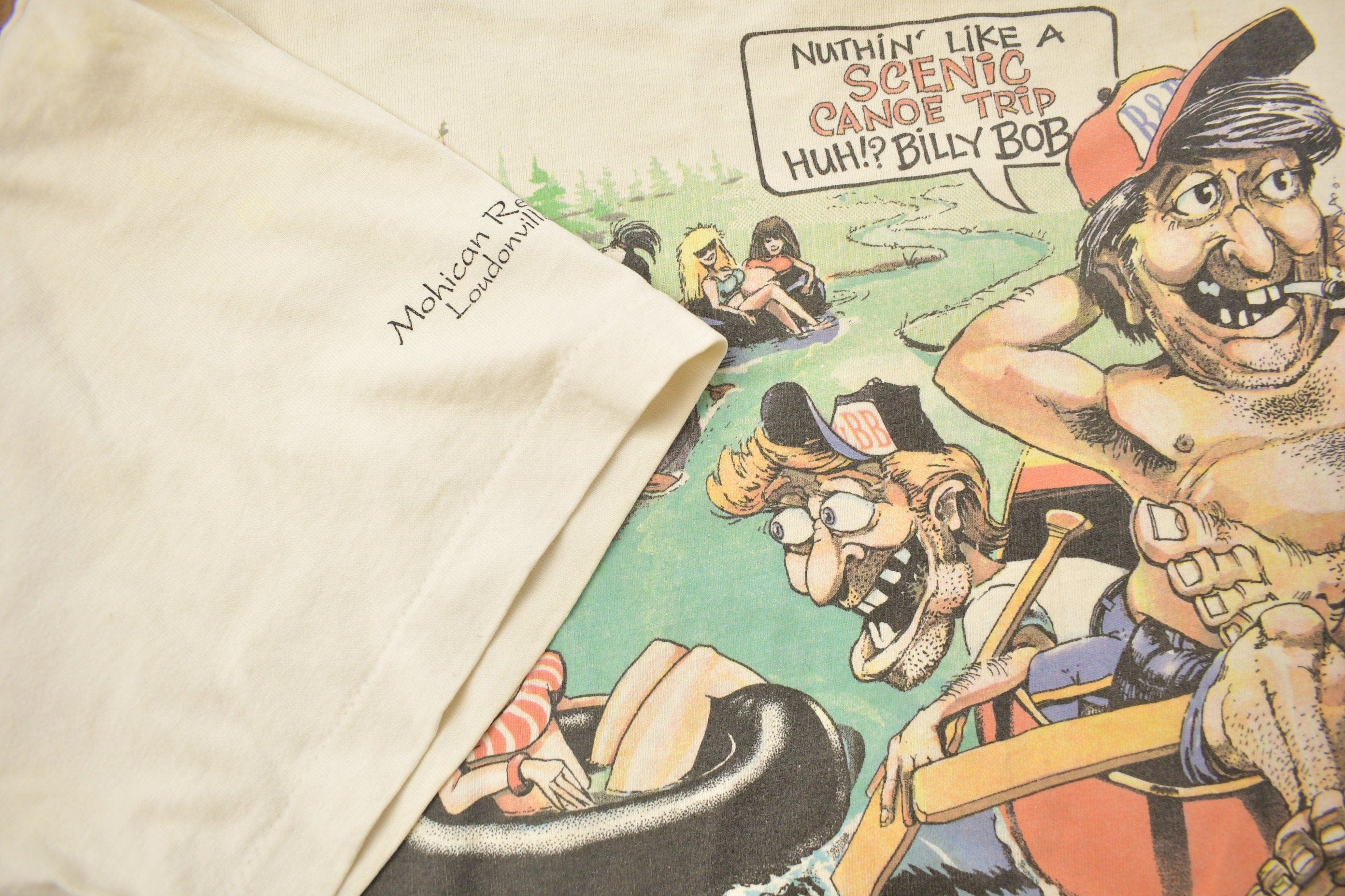 Vintage 1990s Bubba & Billy Bob The Adventures Graphic T Shirt Men's XL - Image 4
