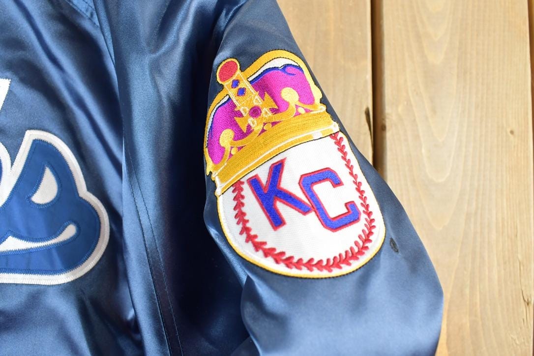 Vintage 1990s Buck Oneil Kansas City Monarchs MLB Baseball Jacket Men's XL - Image 3