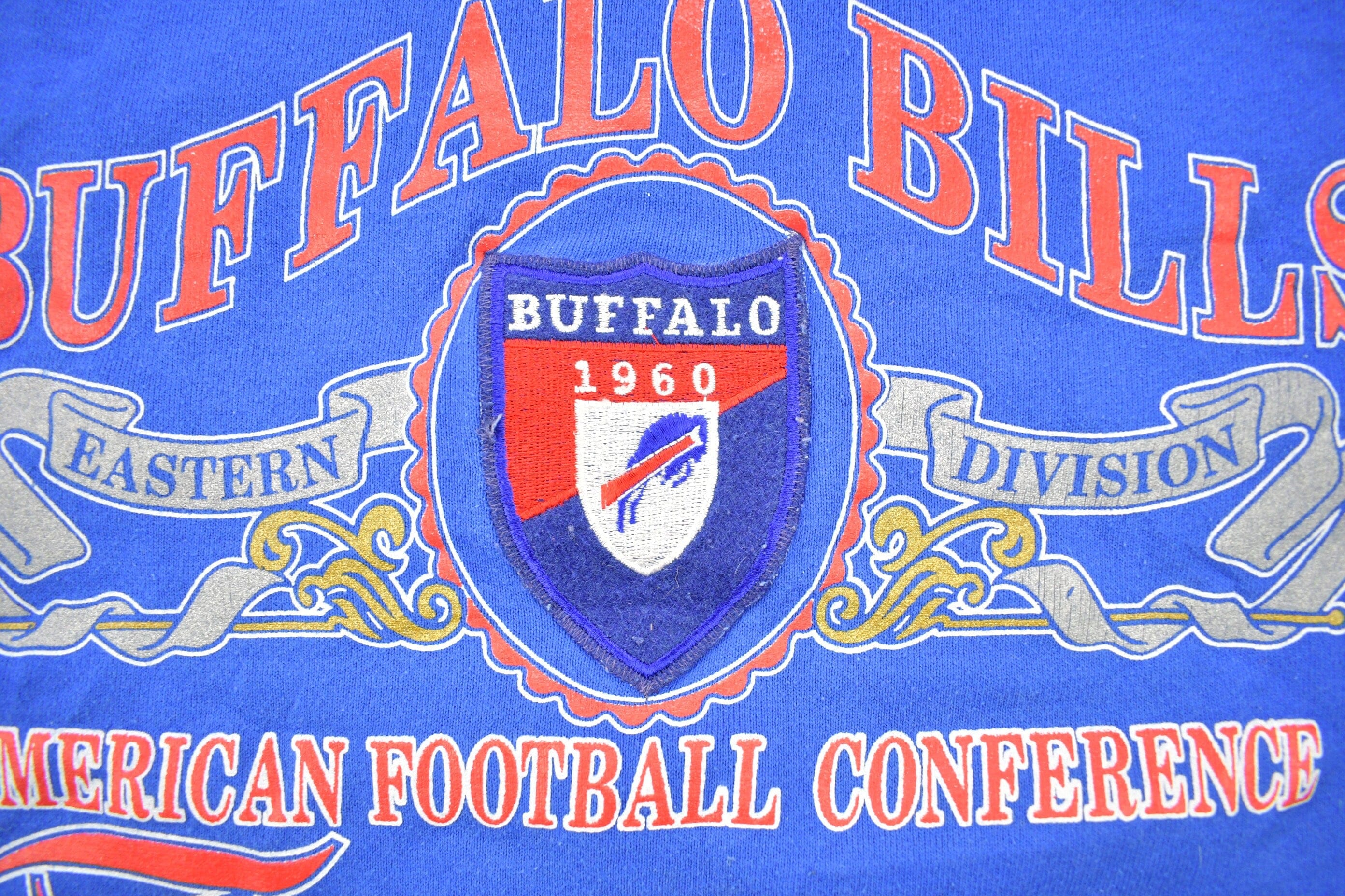 Vintage 1990s Buffalo Bills NFL Crewneck Sweatshirt - Image 4
