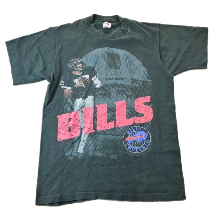 Vintage 1990s Buffalo Bills NFL Graphic T-Shirt Men's Small