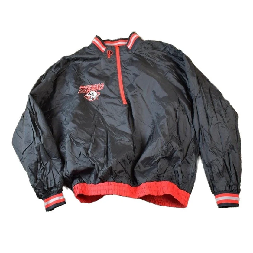 Vintage 1990s Buffalo Sabres Reversible Quarter Zip NHL Hockey Pullover Jacket Men's XL
