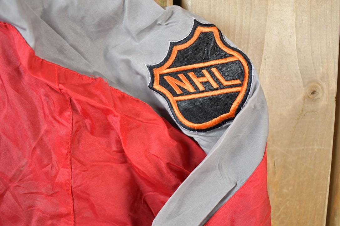 Vintage 1990s Buffalo Sabres Reversible Quarter Zip NHL Hockey Pullover Jacket Men's XL - Image 4