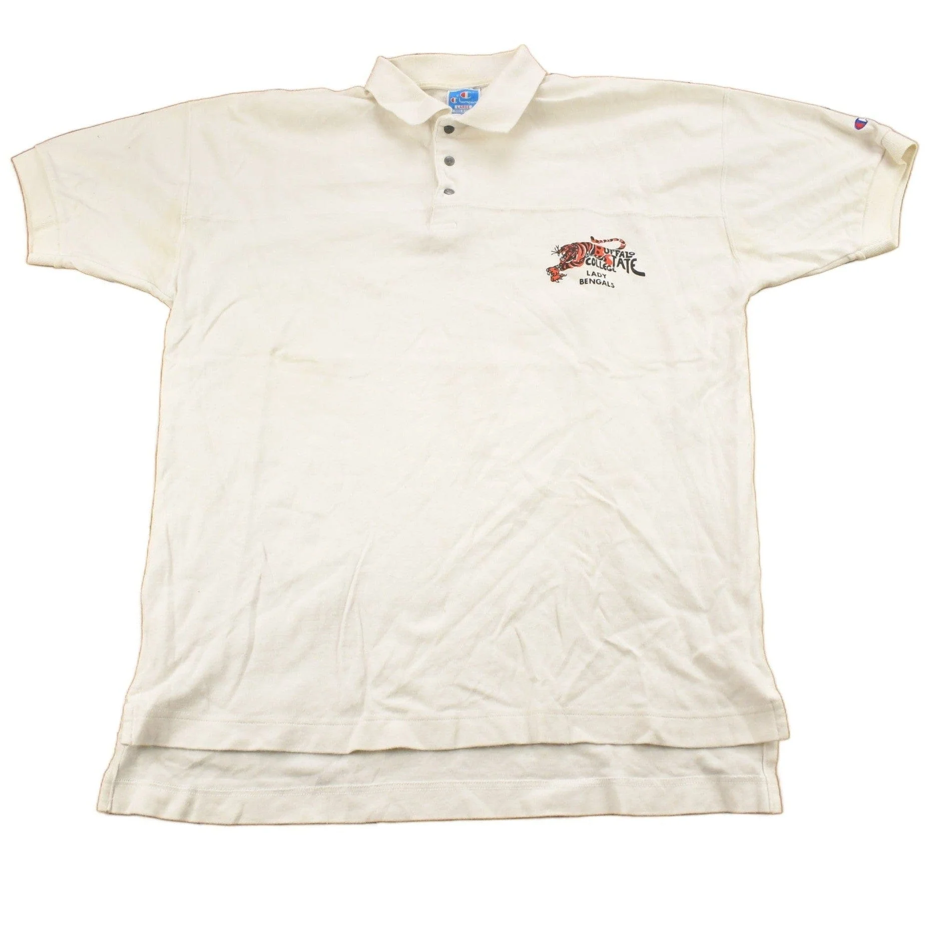 Vintage 1990s Buffalo State College Lady Bengal's Collegiate Champion T-Shirt Men's Large