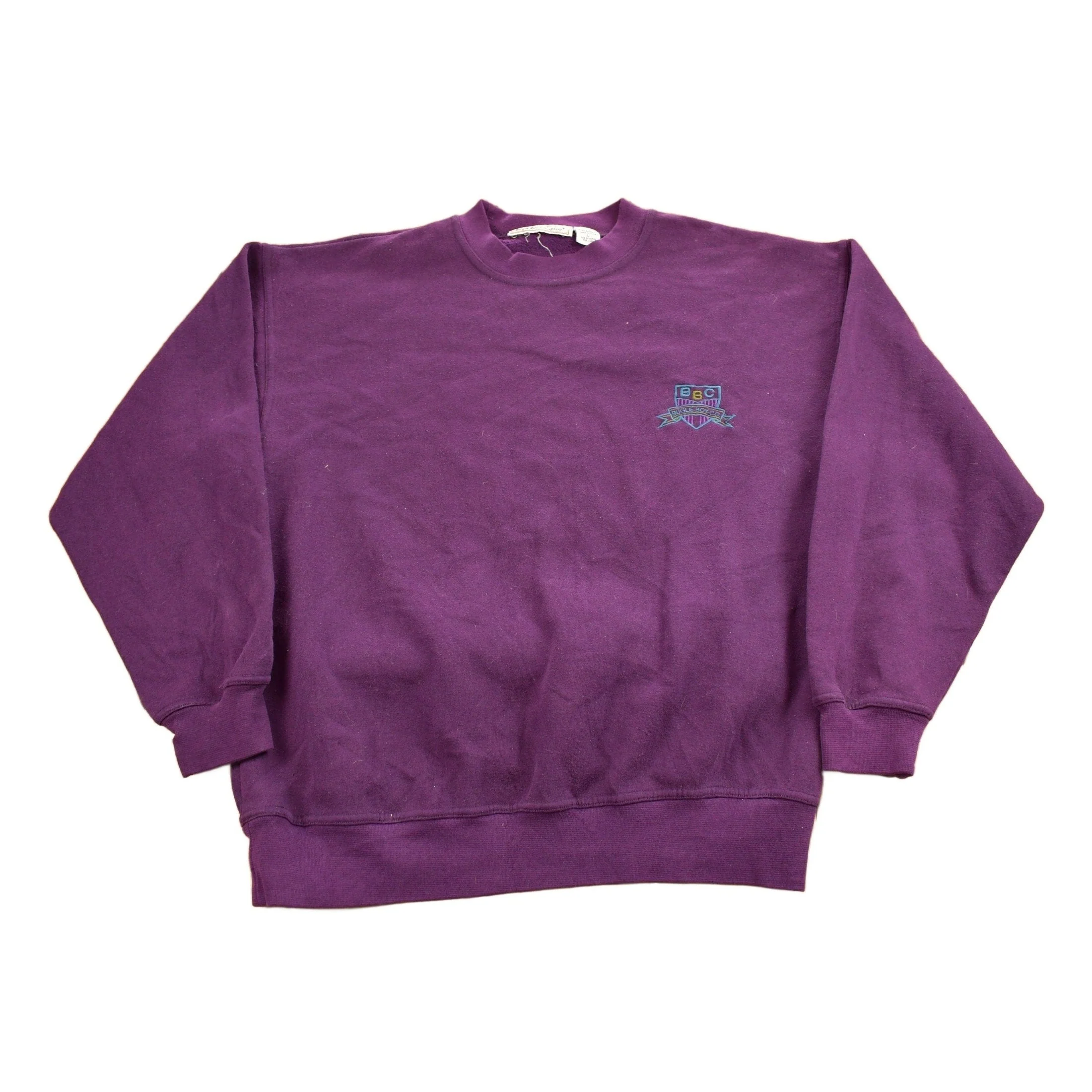Vintage 1990s Bugle Boy Embroidered Crewneck Sweatshirt Men's Large