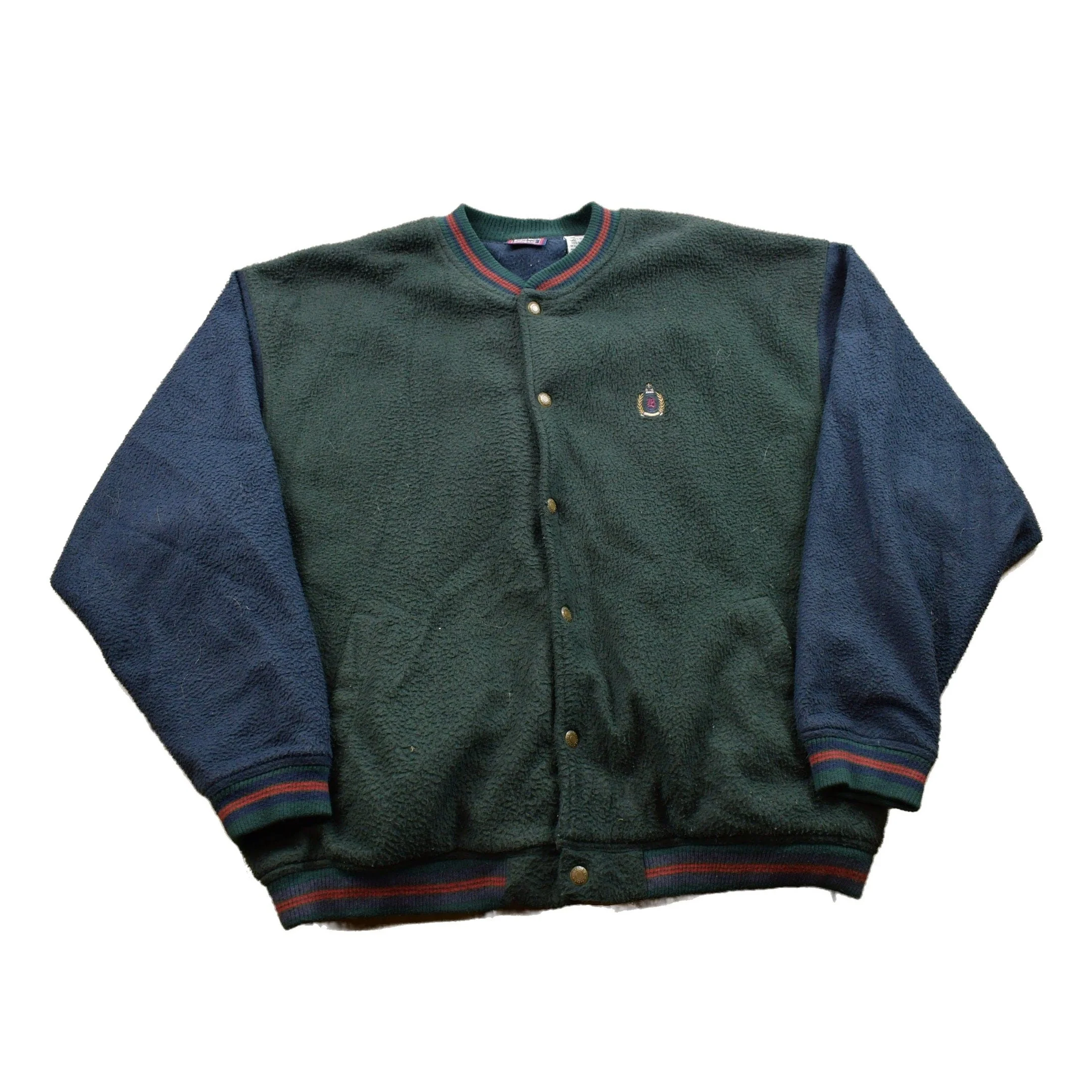 Vintage 1990s Bugle Boy Fleece Varsity Sweater Men's XL