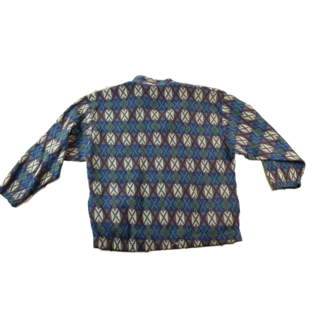 Vintage 1990s Bugle Boy Snow Fleece Outdoorsman Sweater Men's XL - Image 2
