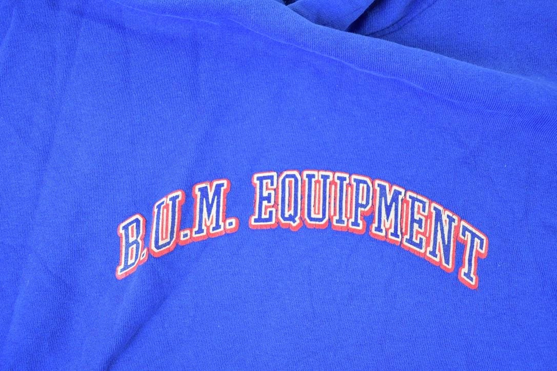 Vintage 1990s Bum Equipment Souvenir Hoodie Sweatshirt Made In USA Men's M - Image 4