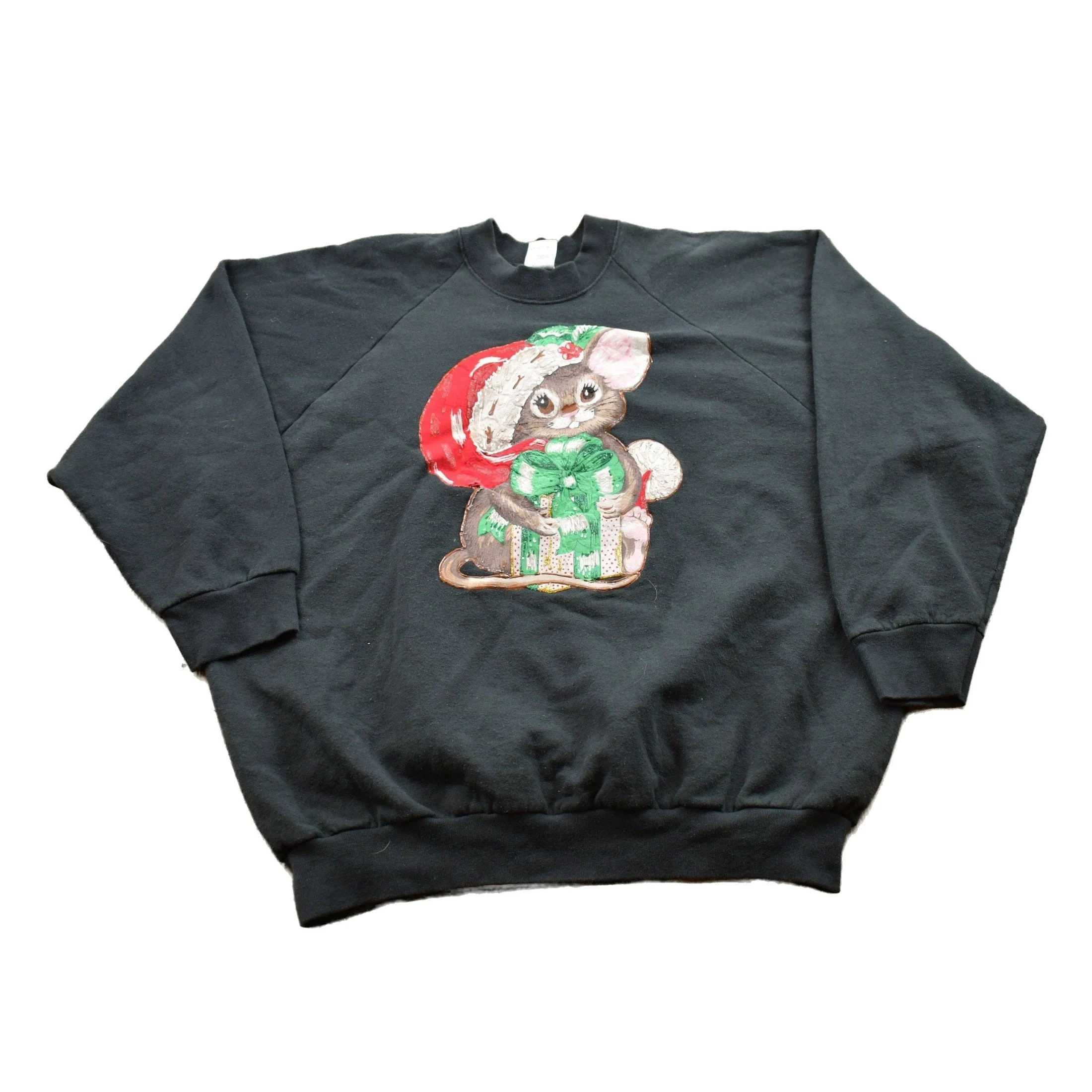 Vintage 1990s Bunny Theme Christmas Sweater Men's XL