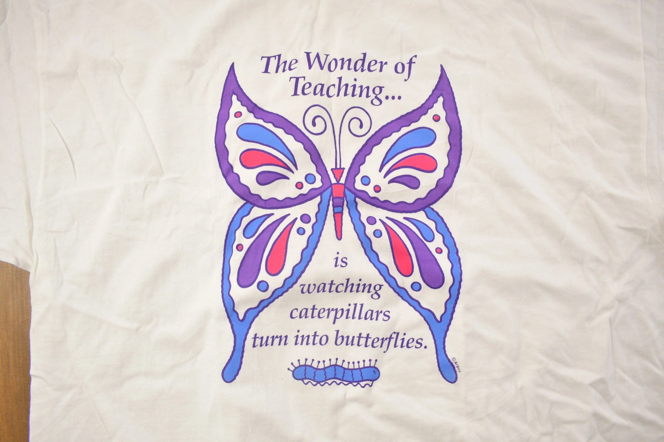 Vintage 1990s Butterfly Graphic T Shirt Men's XL - Image 3