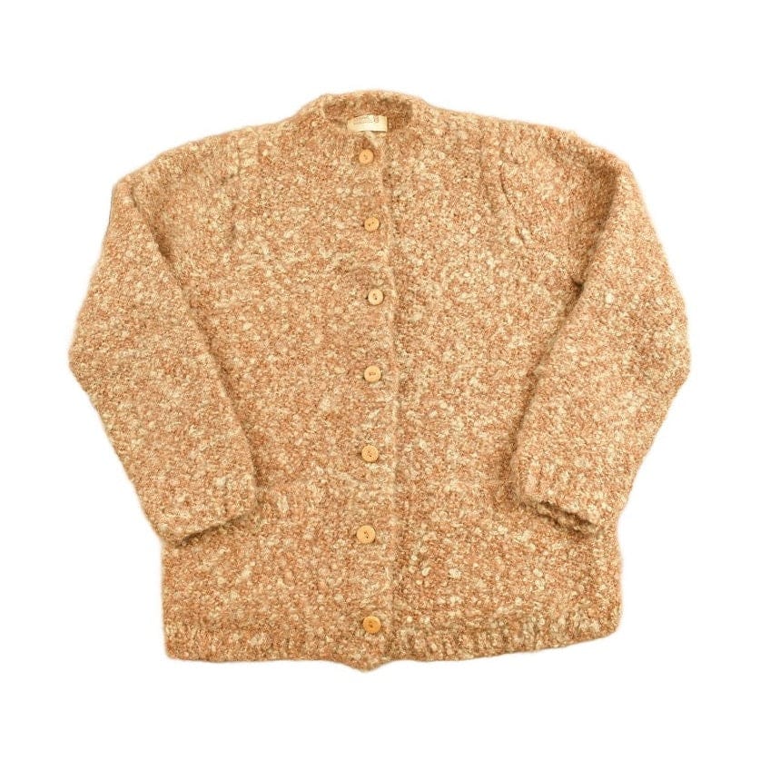Vintage 1990s Button Up Knit Sweater Women's Large
